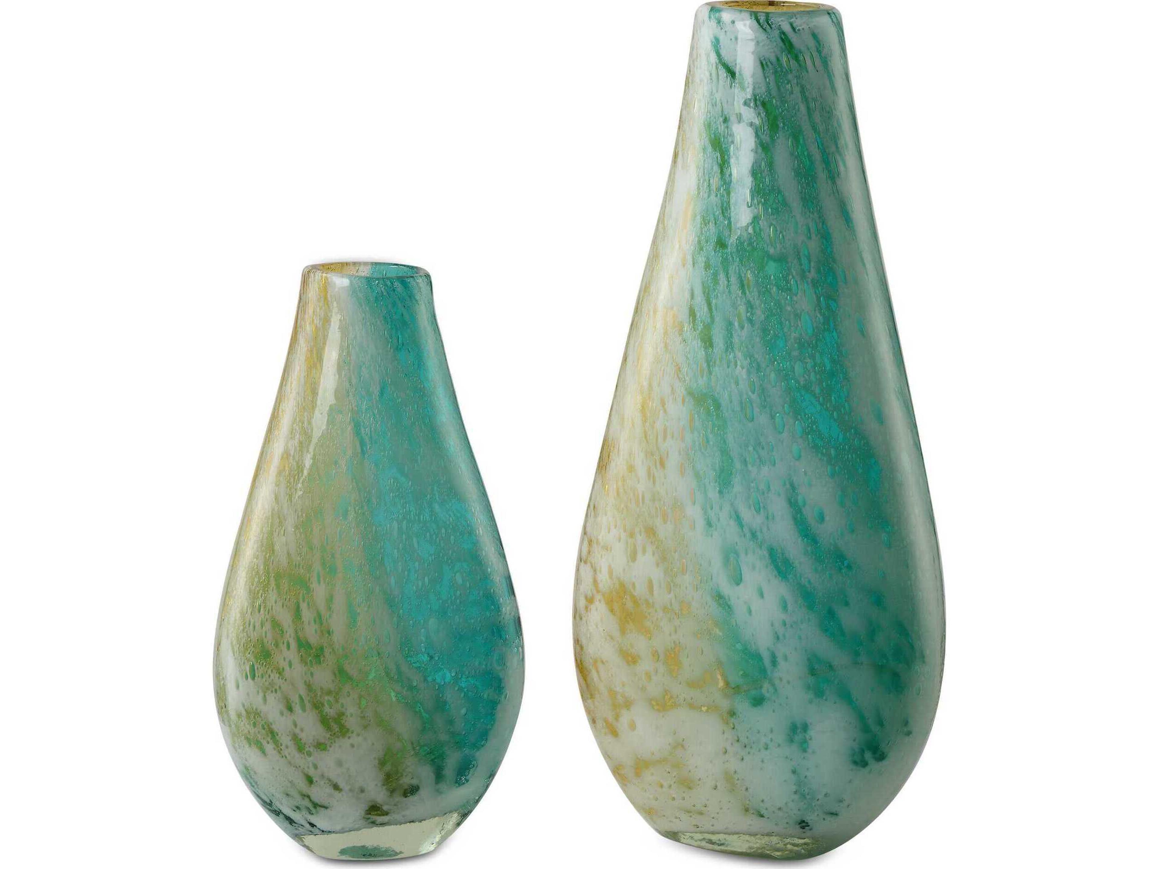 High Tide Glass Vases Set of 2