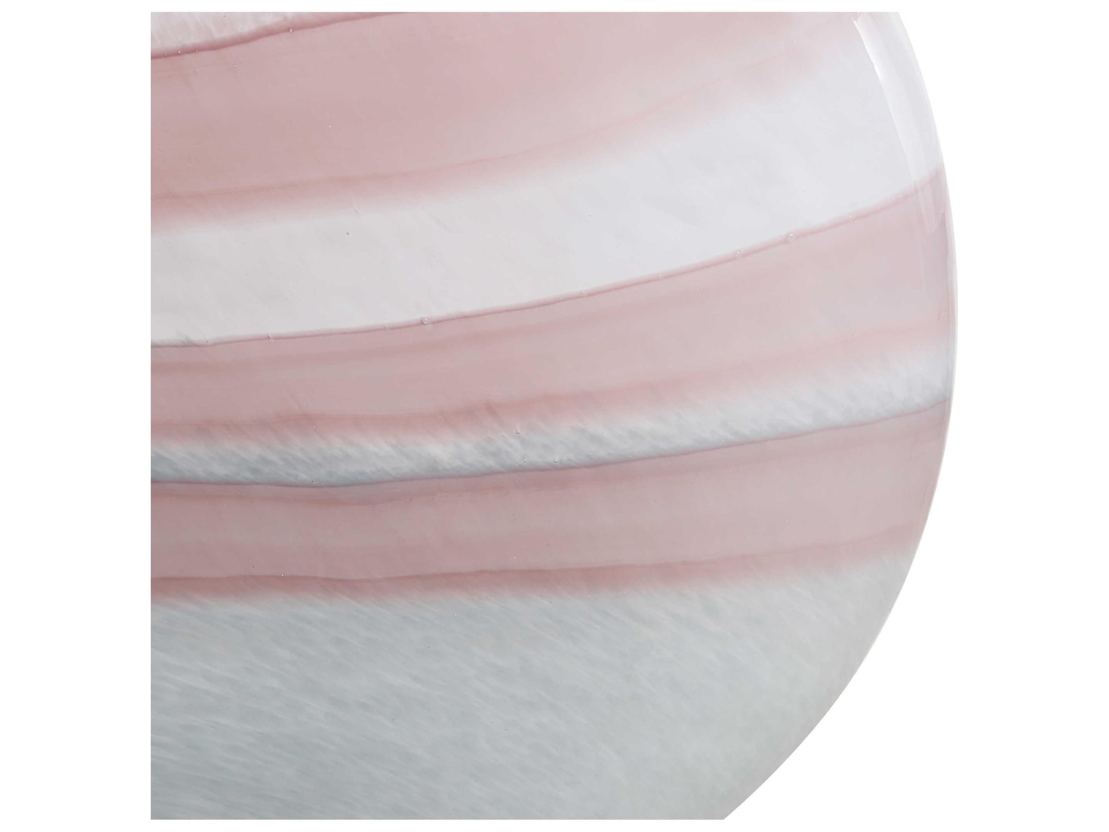 Uttermost Blush Swirl Glass Vases Set of 2