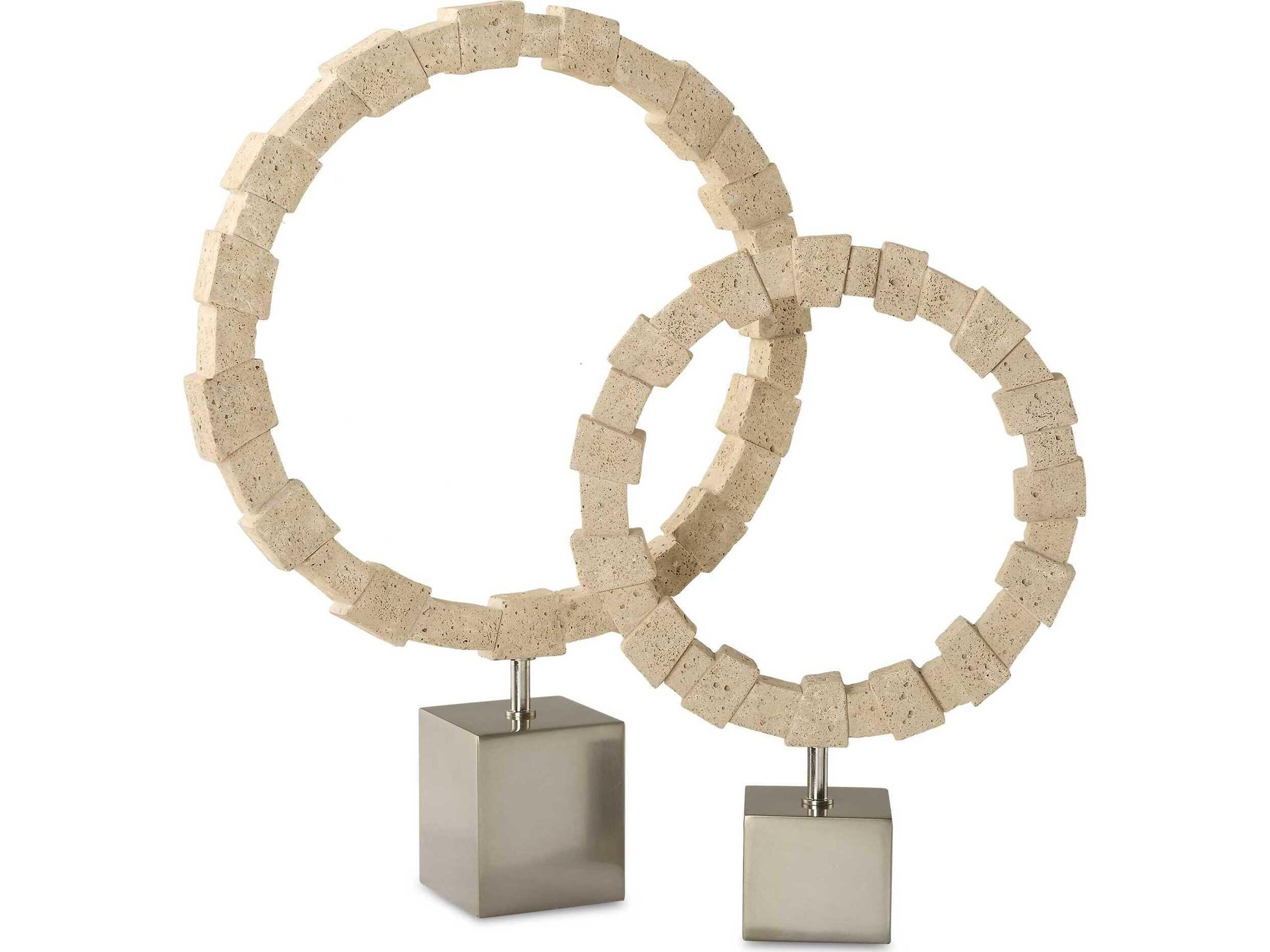 Uttermost Ivory Fusion Stone Rings Set of 2