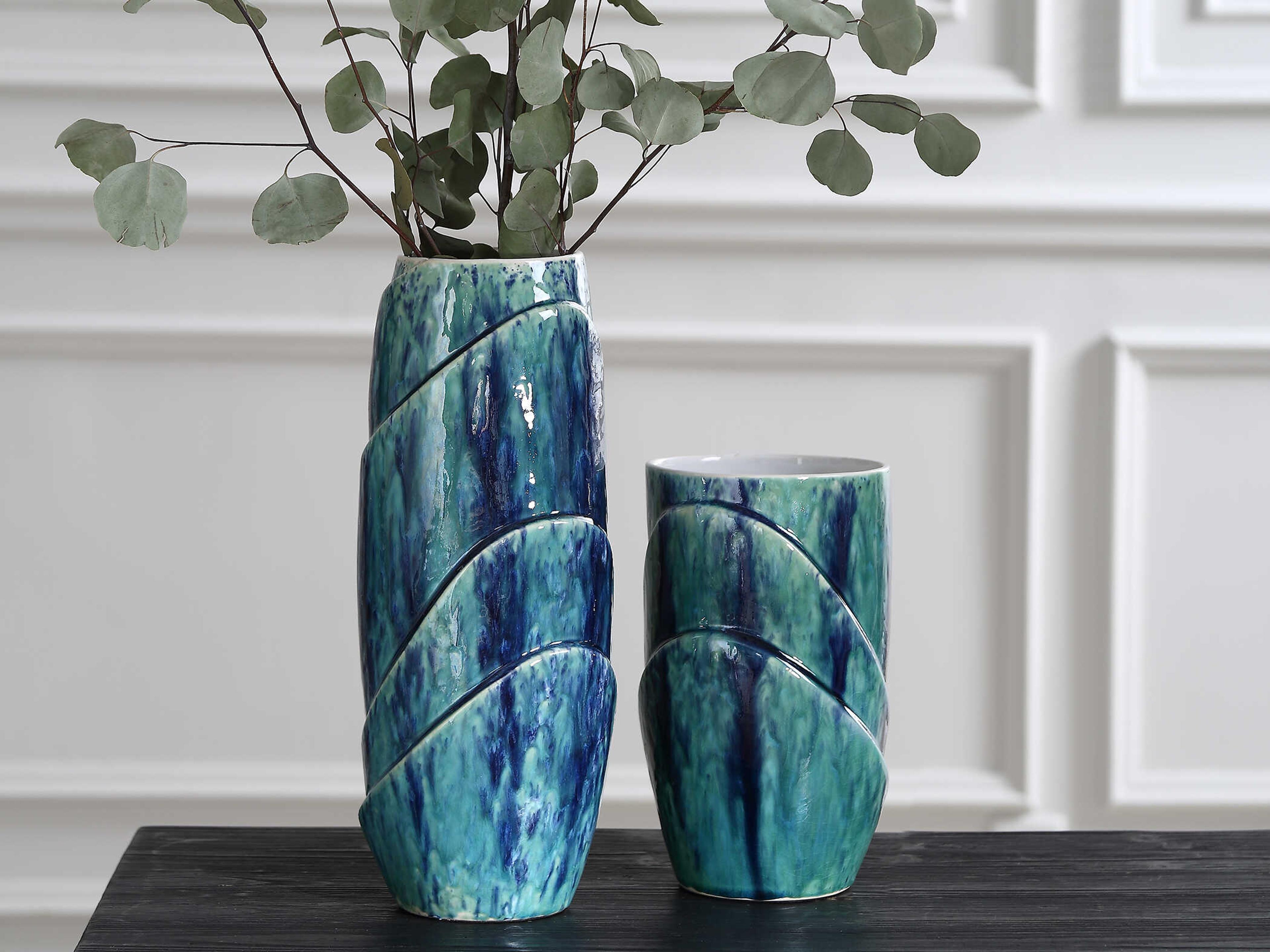Uttermost Tranquil Duo Vases Set of 2