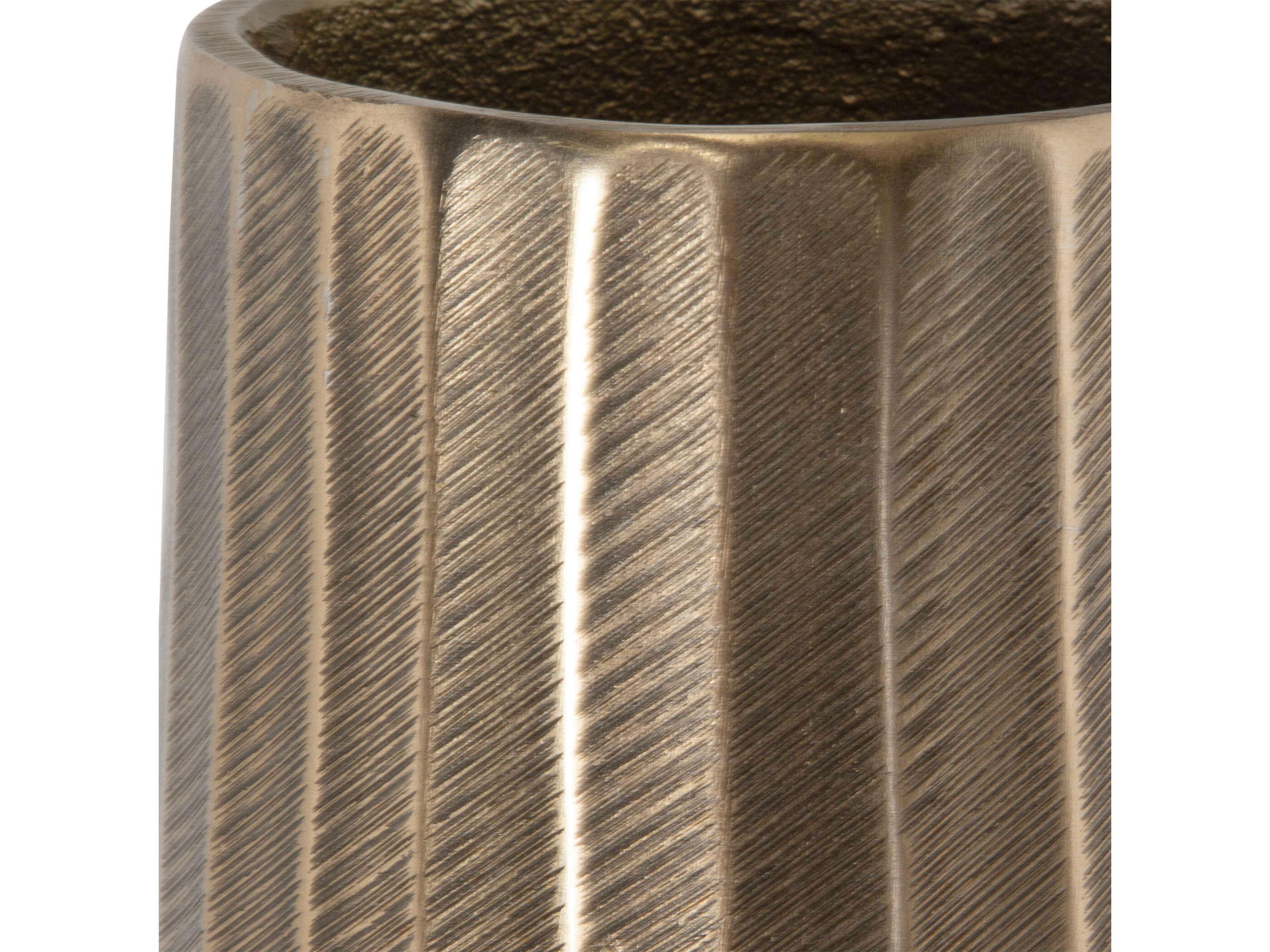 Uttermost Vertiforge Oxidized Antique Gold Vase (Set of 2)