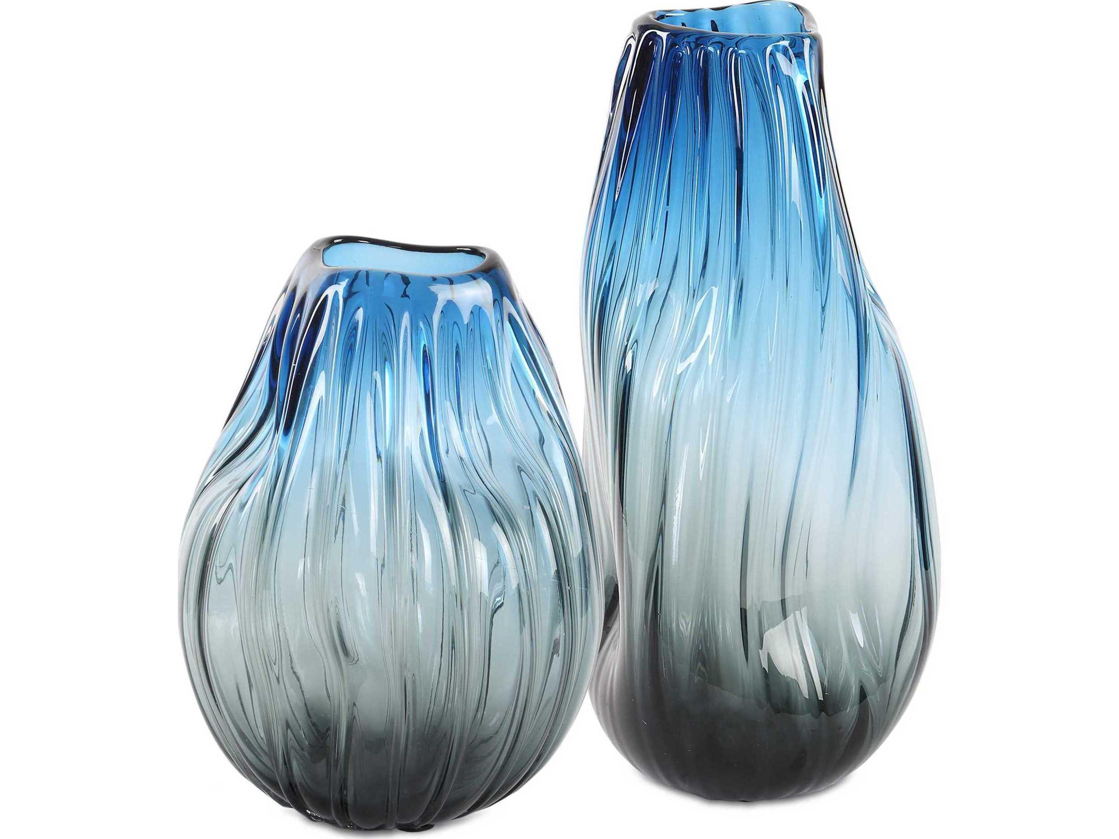 Uttermost Midnight Horizon Vases Set of 2