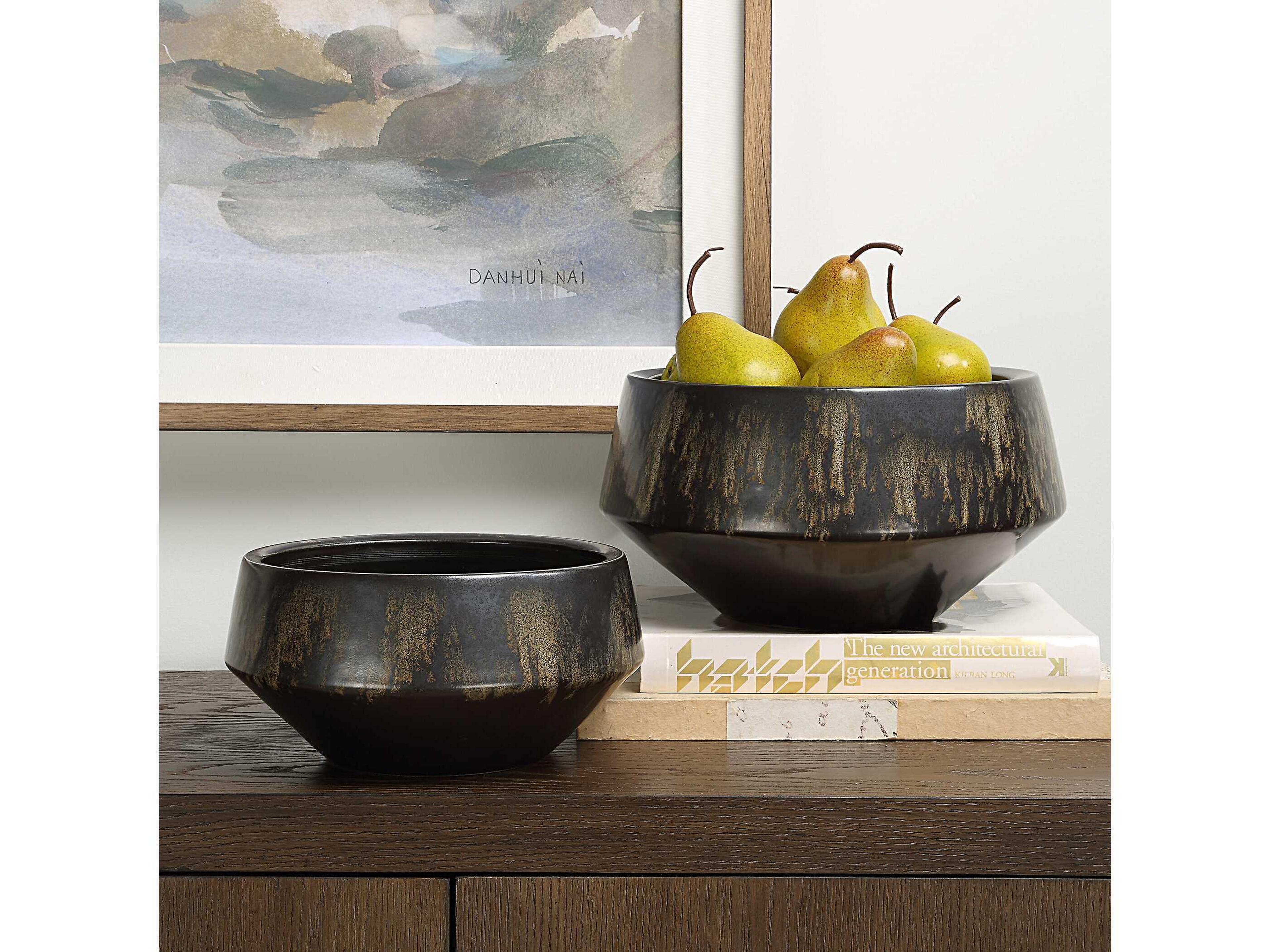 Uttermost Bronze Duo Vases Set of 2