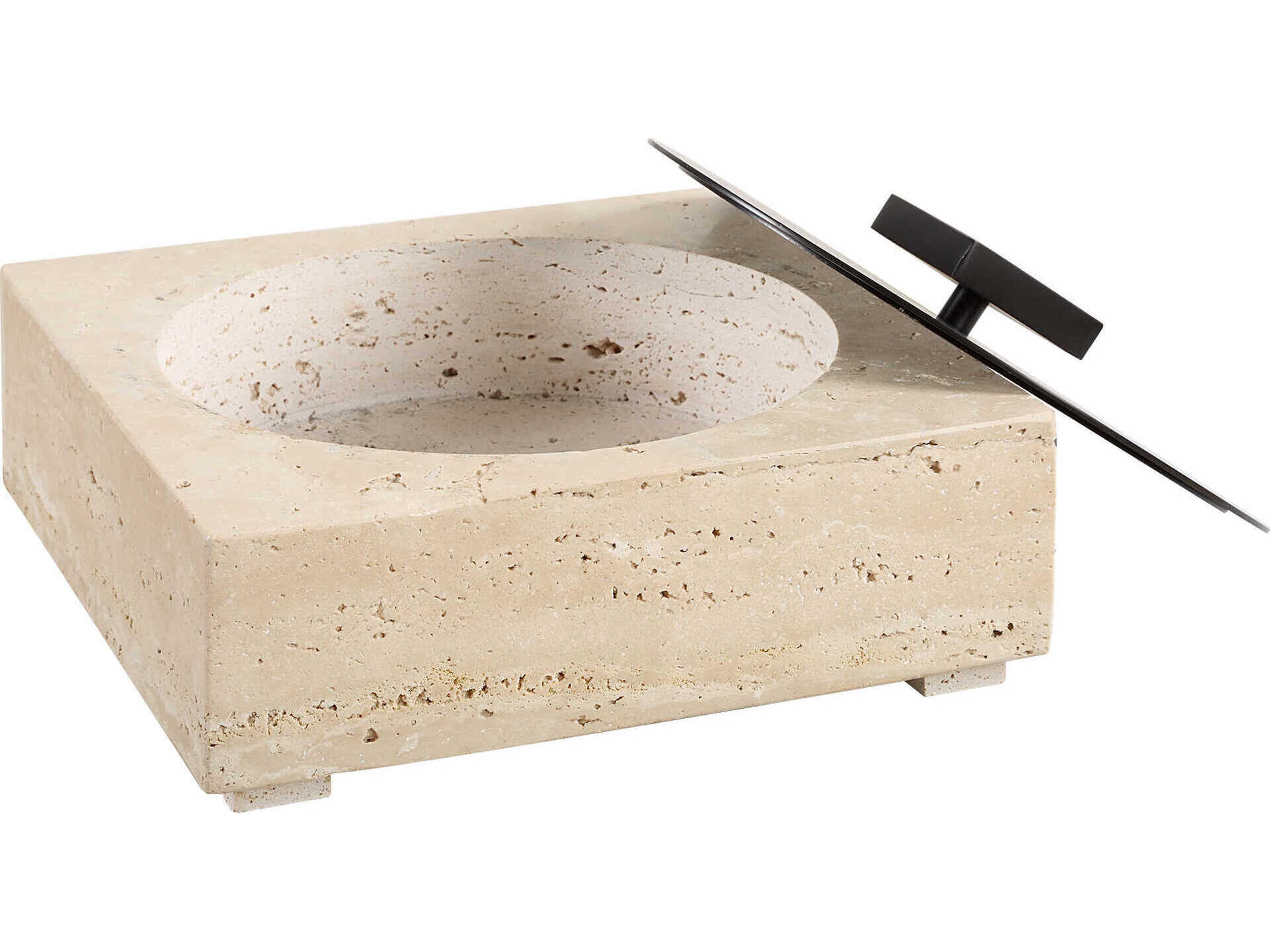 Uttermost Natural Luxe Travertine Box