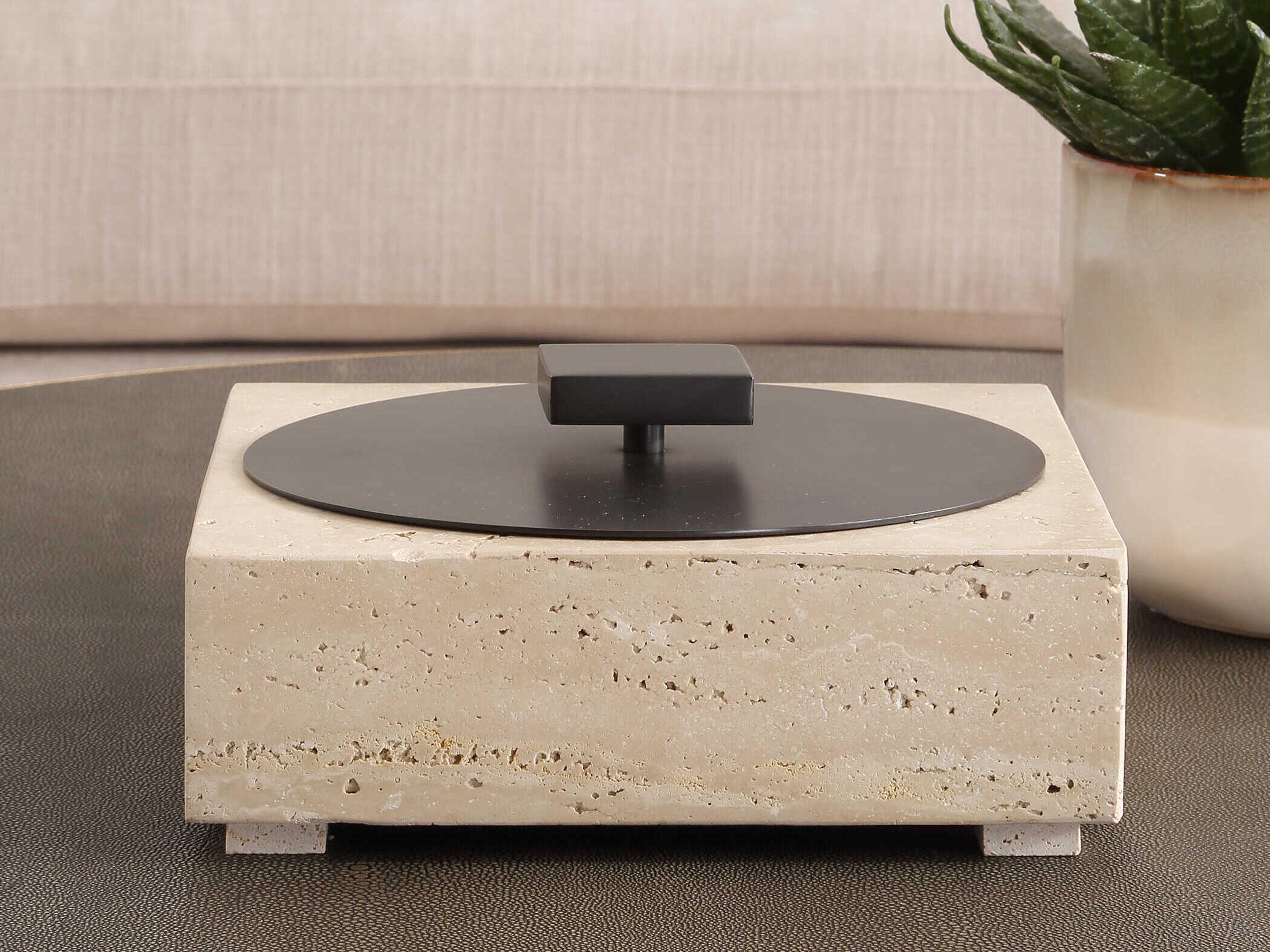 Uttermost Natural Luxe Travertine Box