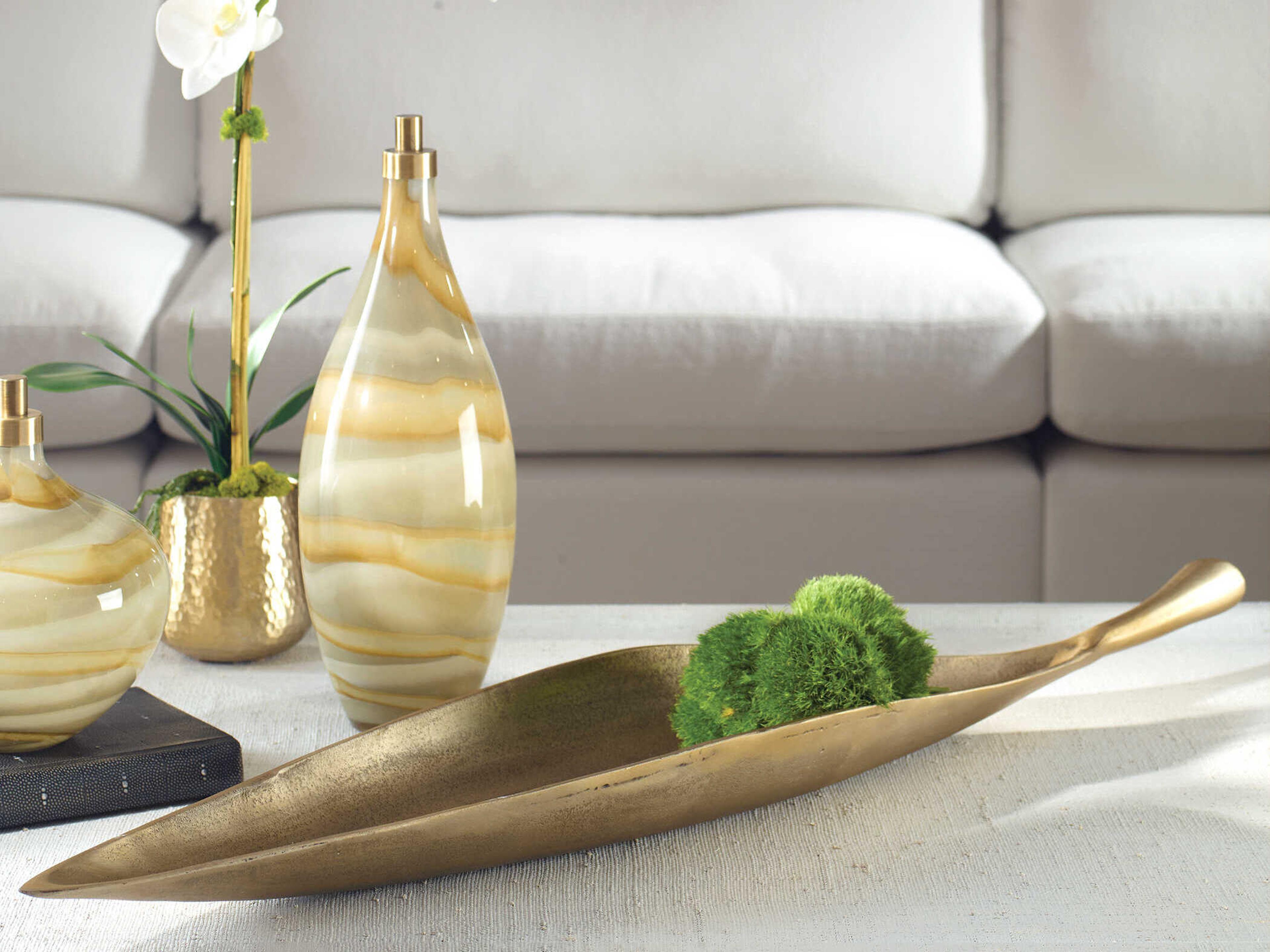 Uttermost Botanica Aged Brass Decorative Bowl