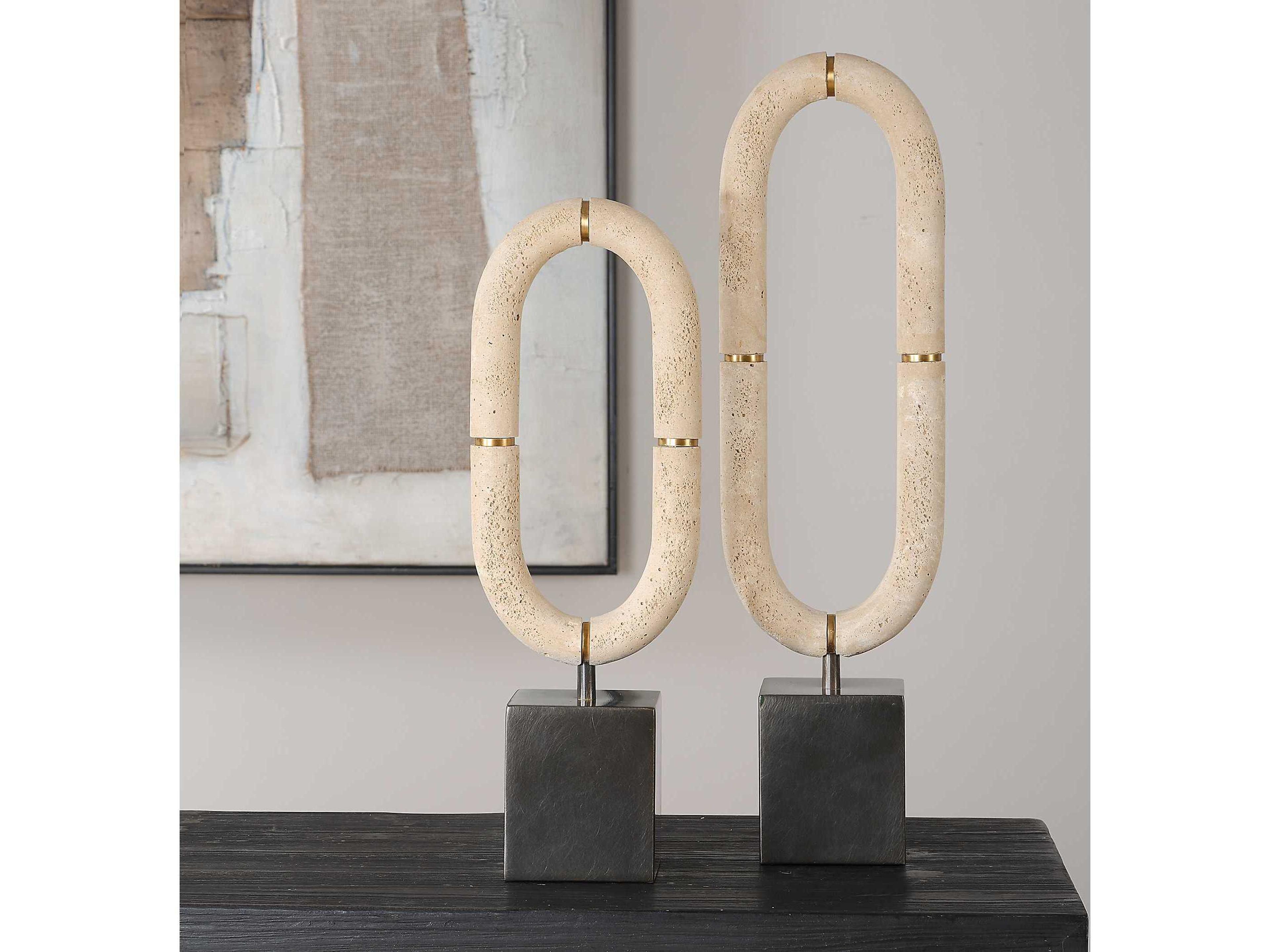 Uttermost Oval Sculptures Fusion Set of 2