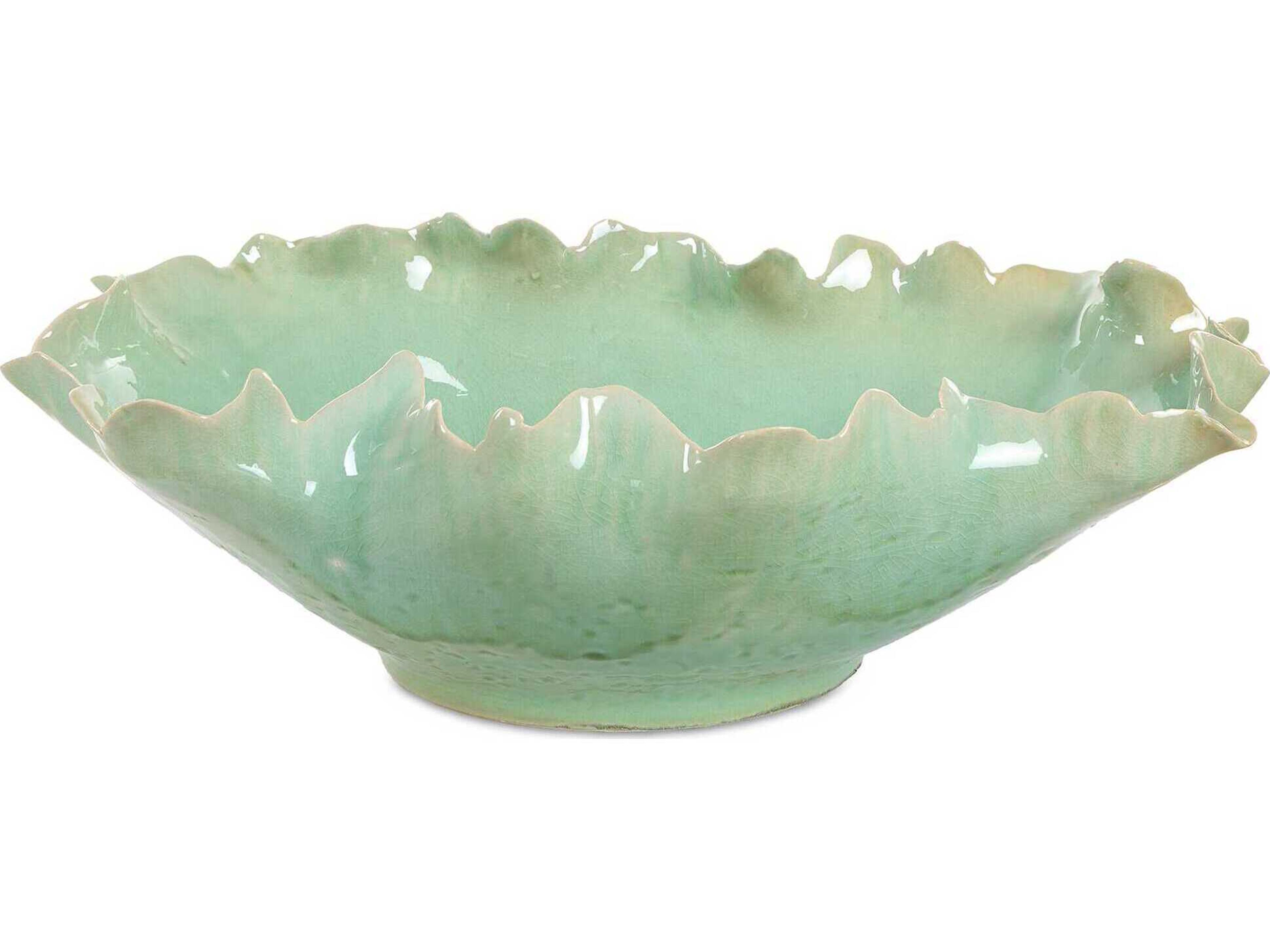 Uttermost Lila Green Glass Decorative Bowl