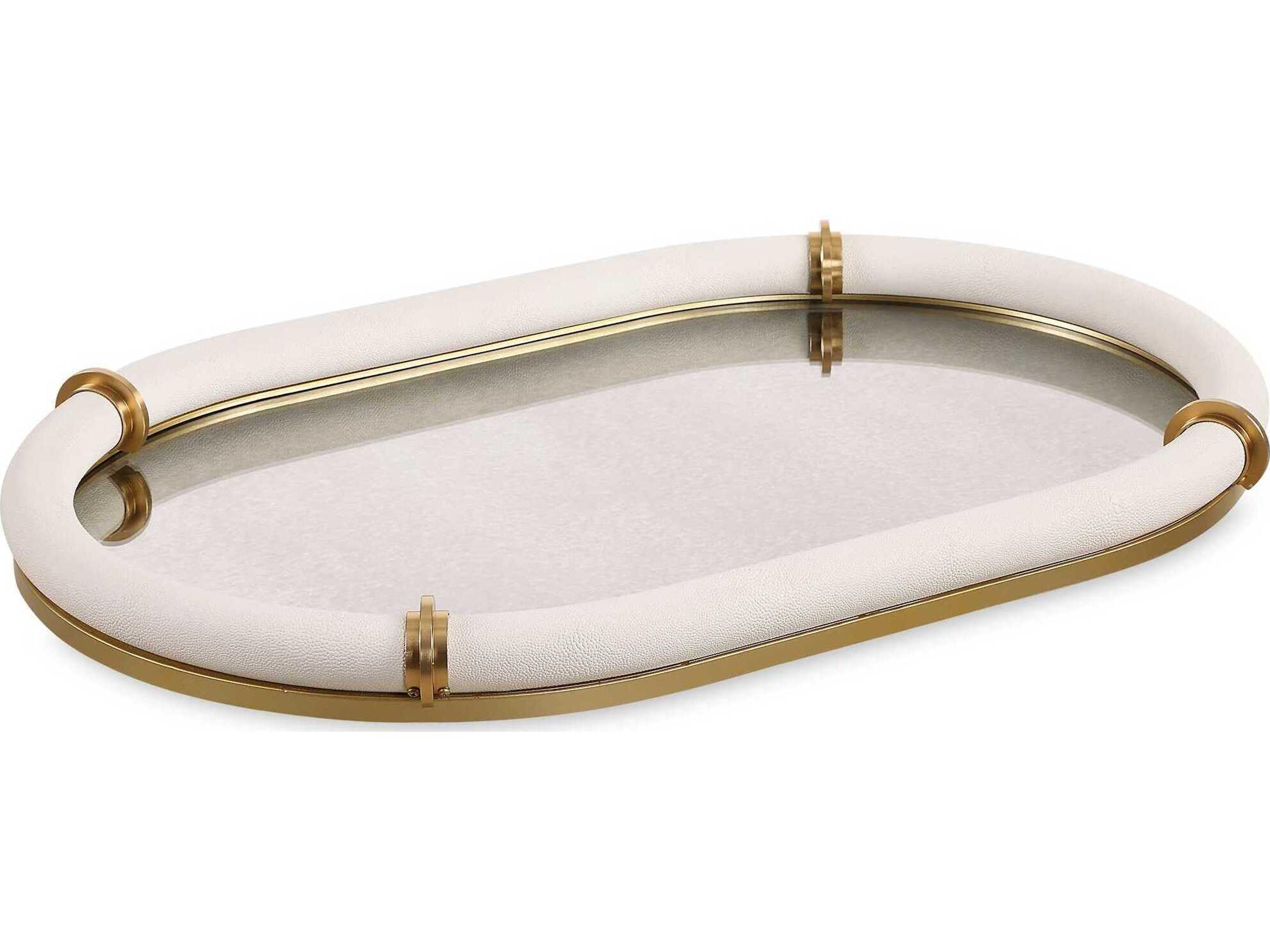 Cyprus Leather Oval Tray