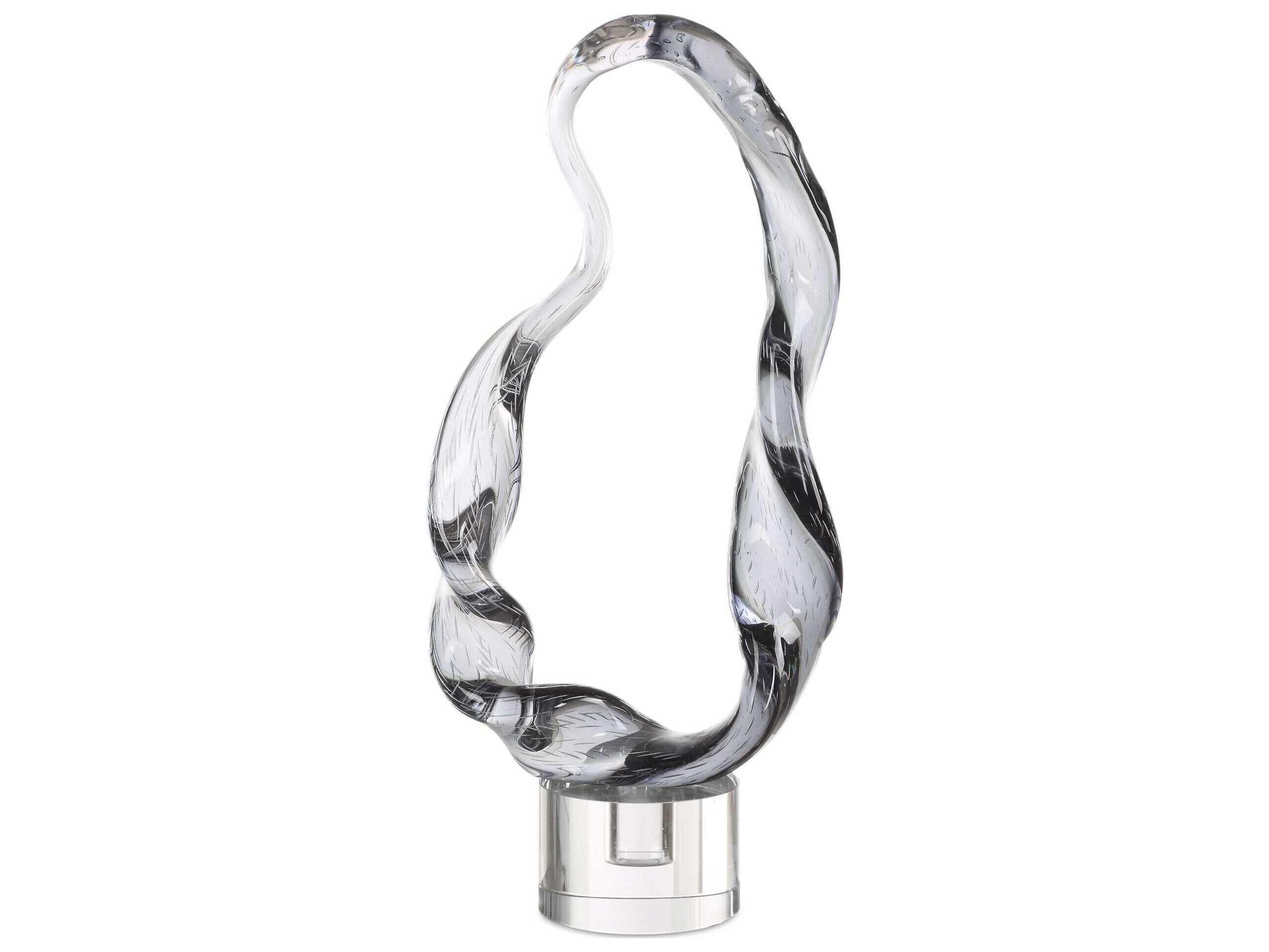 Uttermost Luminous Twist Glass Sculpture
