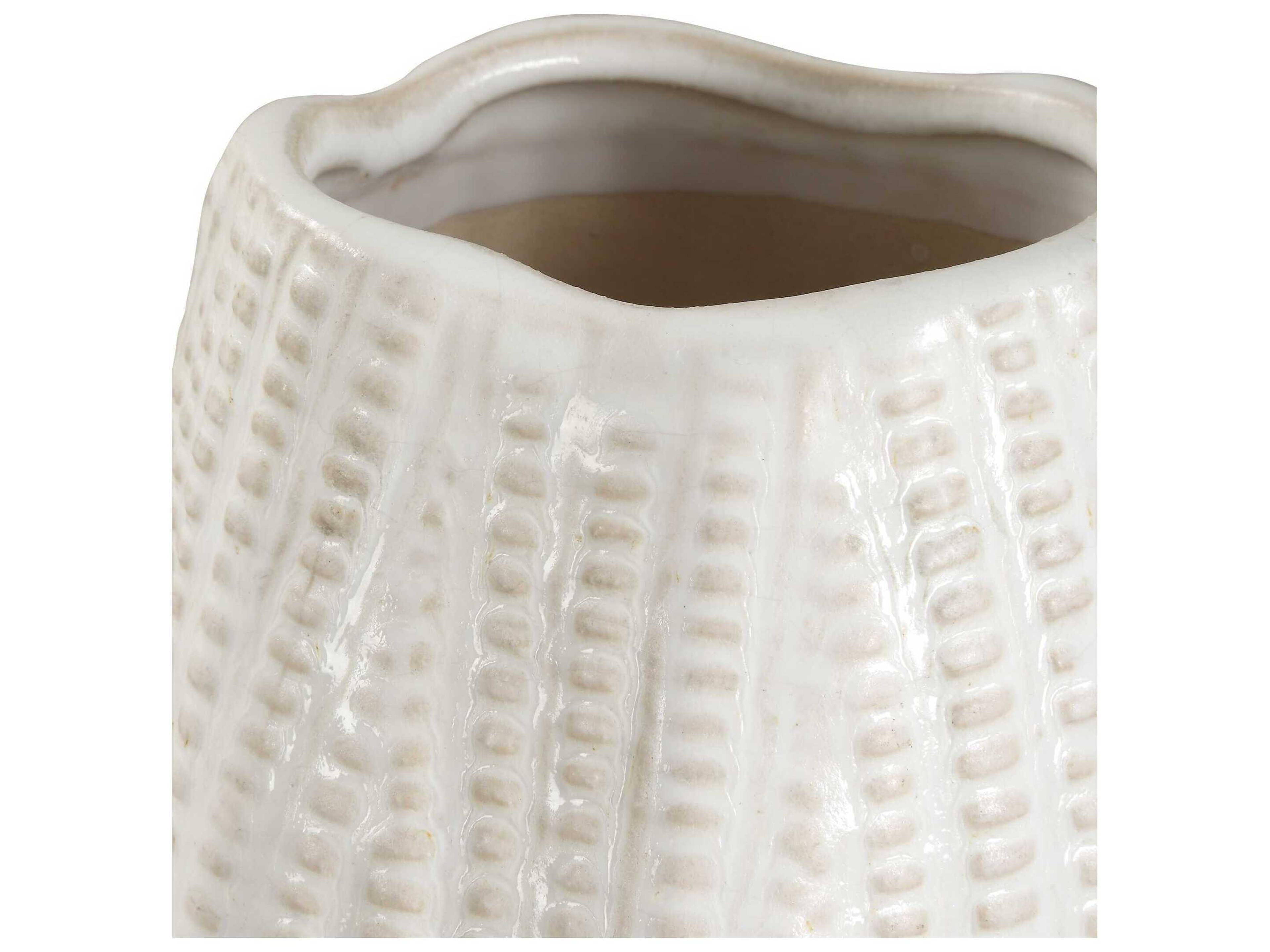 Uttermost Echo Ridge White Vases Set of 2