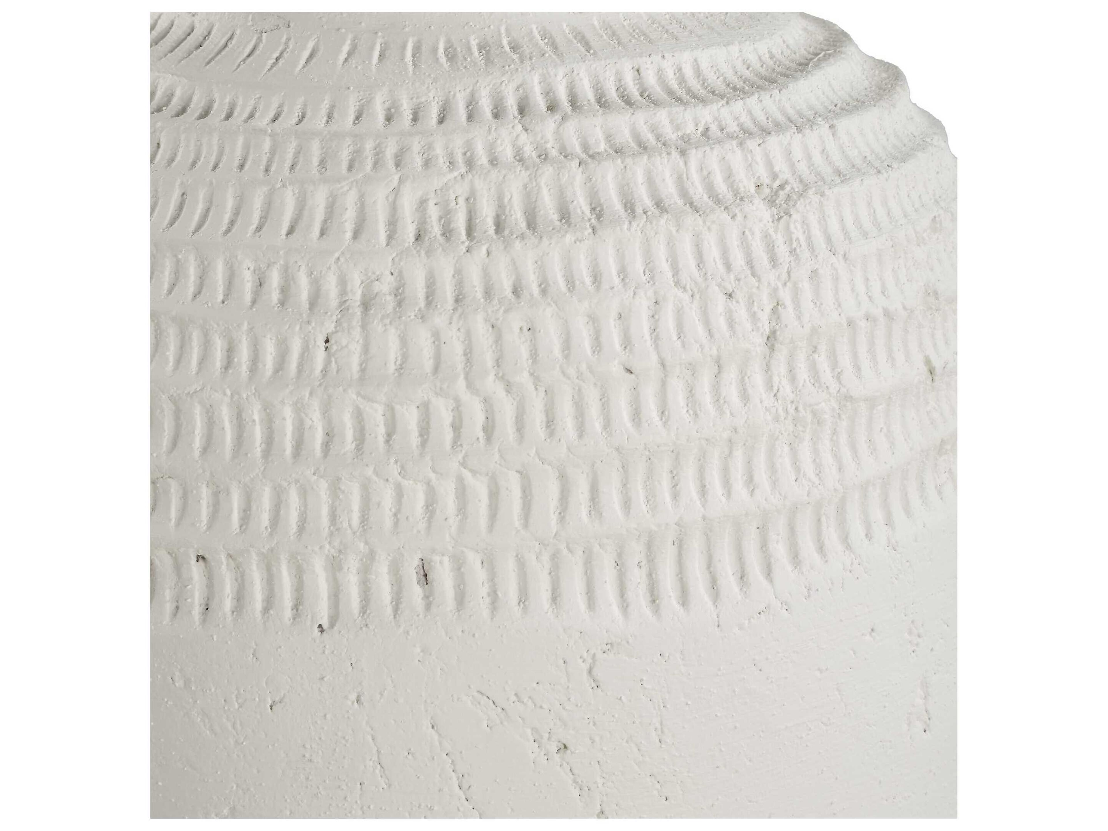 Uttermost Luna Ridge White Ceramic Vases Set of 2