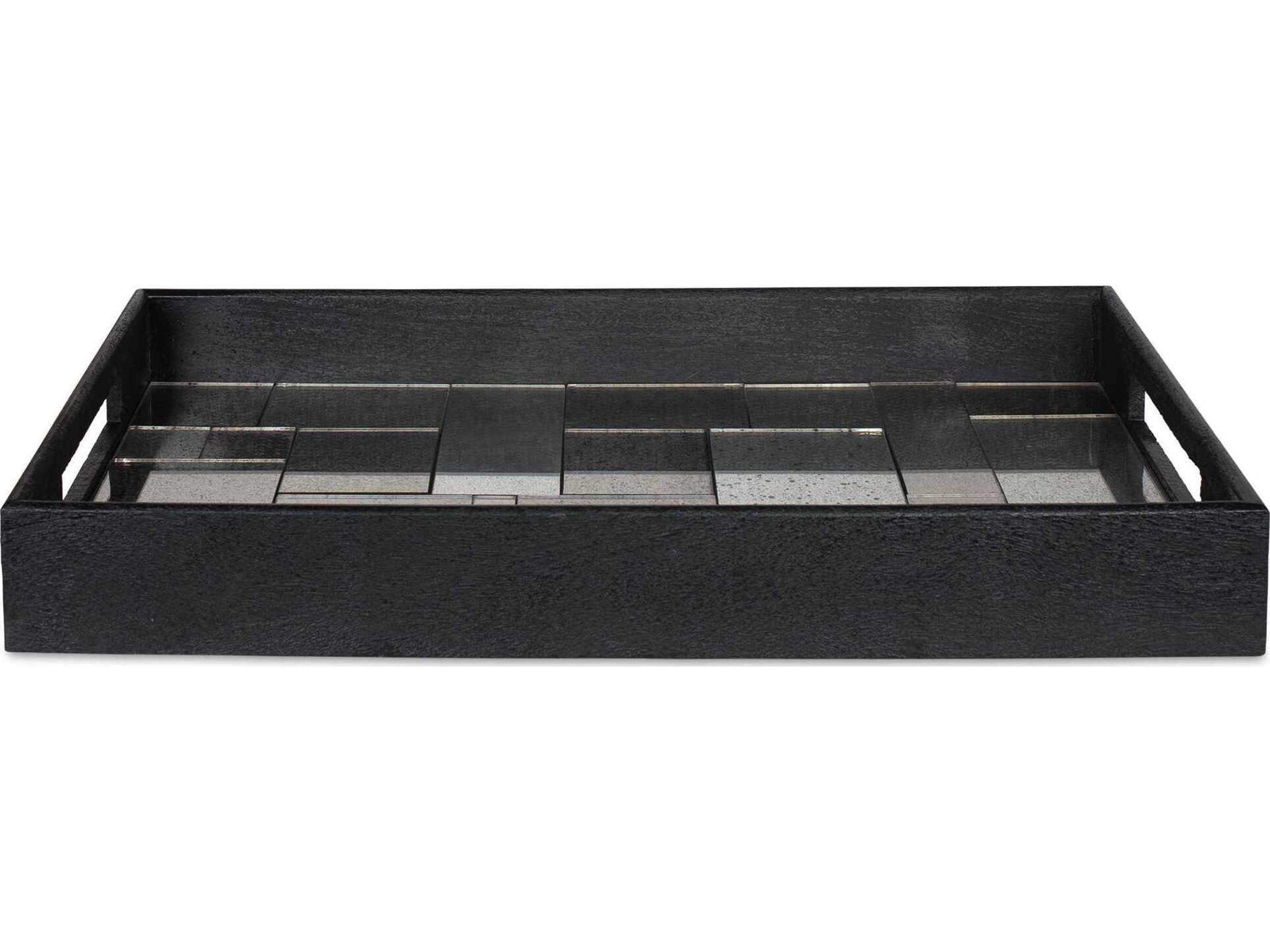 Uttermost Modern Mosaic Antique Mirrored Tray