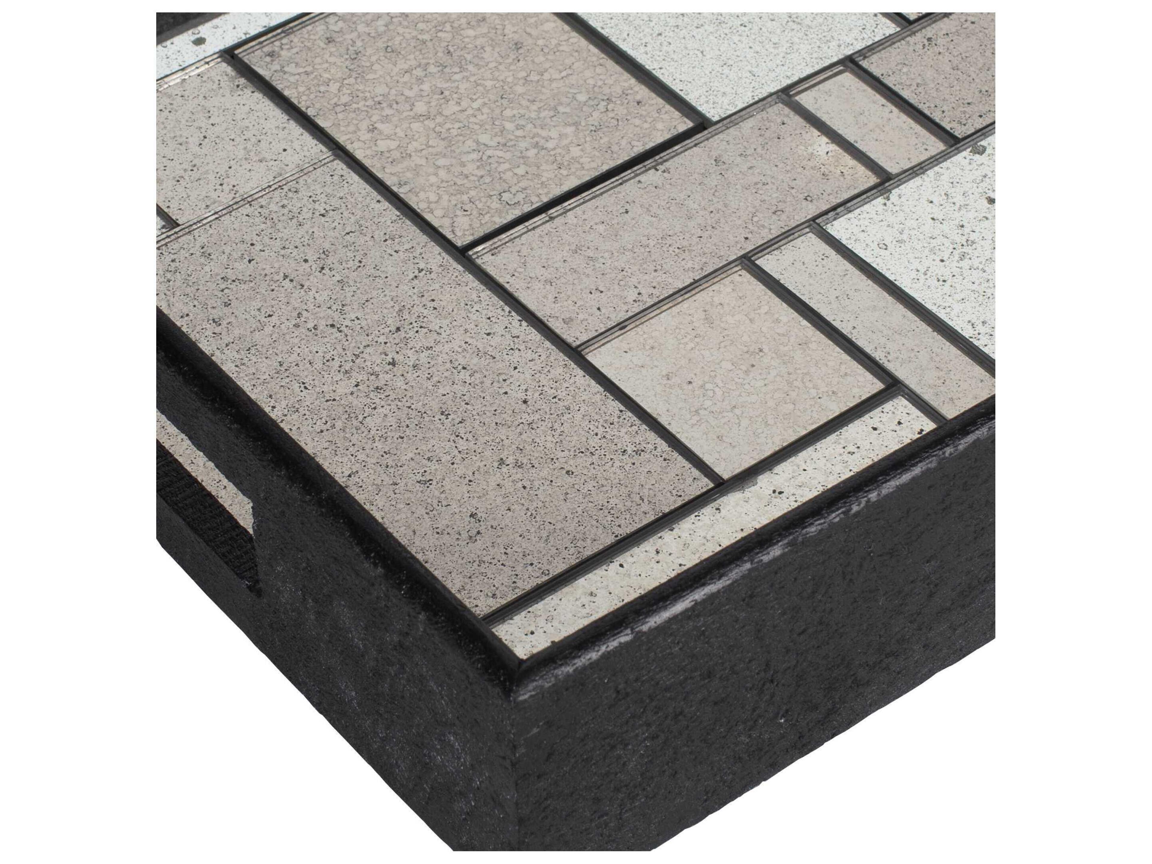 Uttermost Modern Mosaic Antique Mirrored Tray