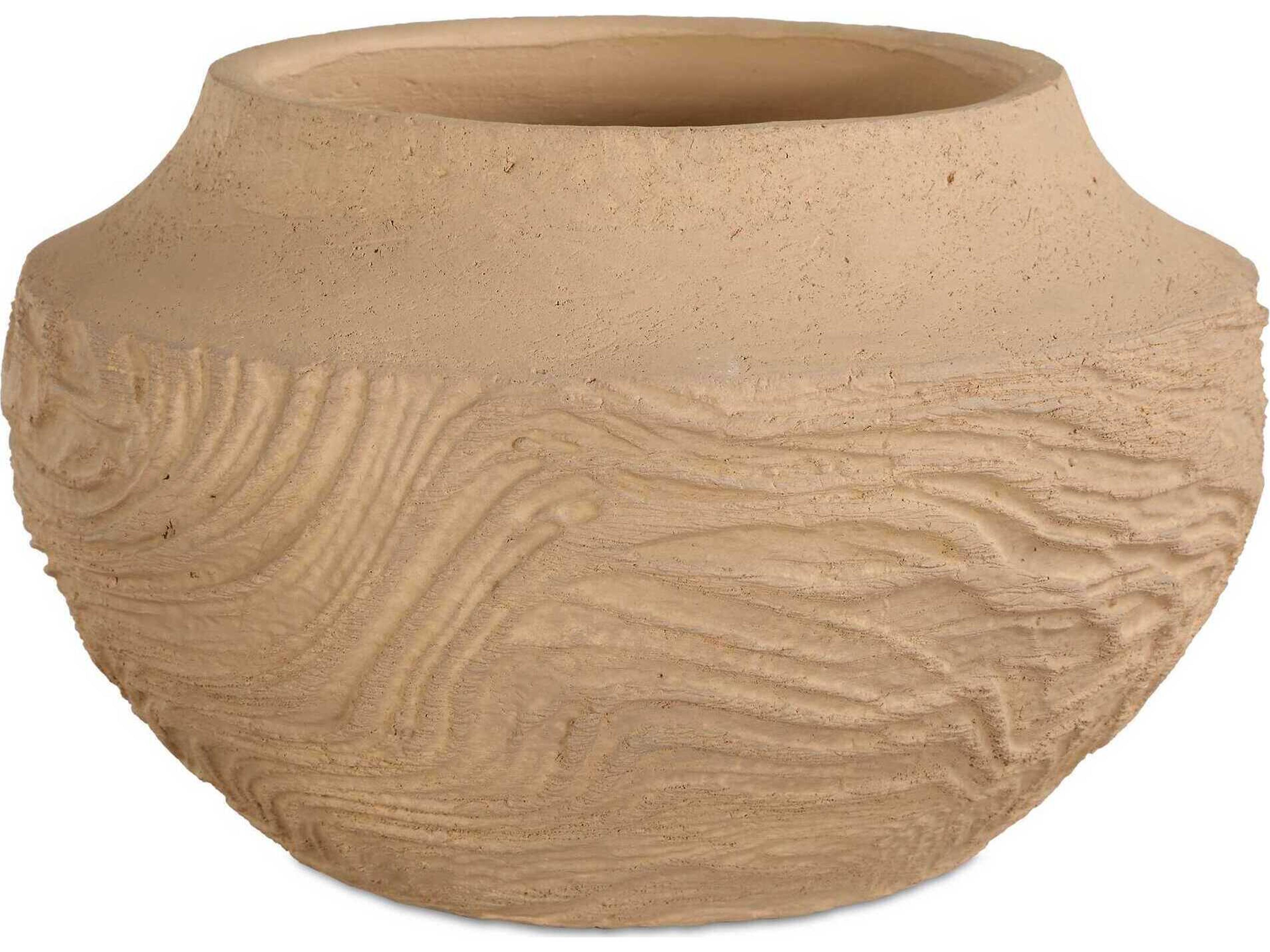 Sandstone Flow Small Terracotta Vase