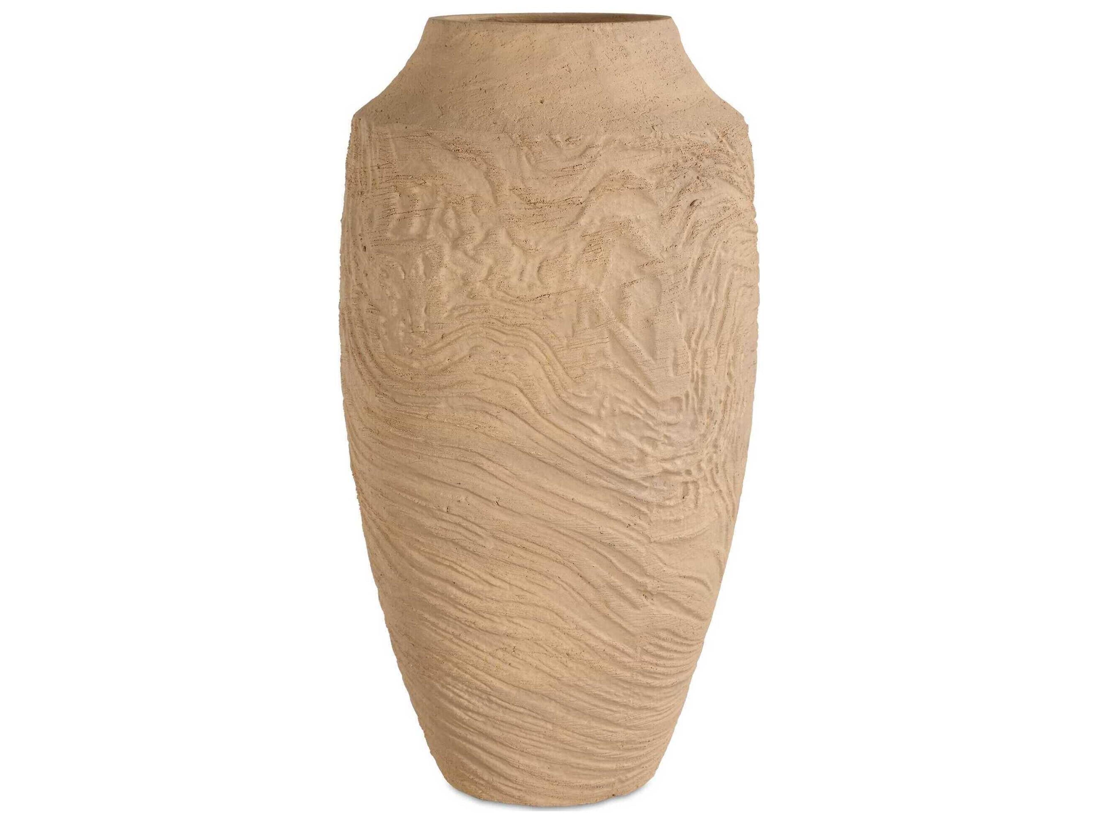 Uttermost Sandstone Flow Large Terracotta Vase