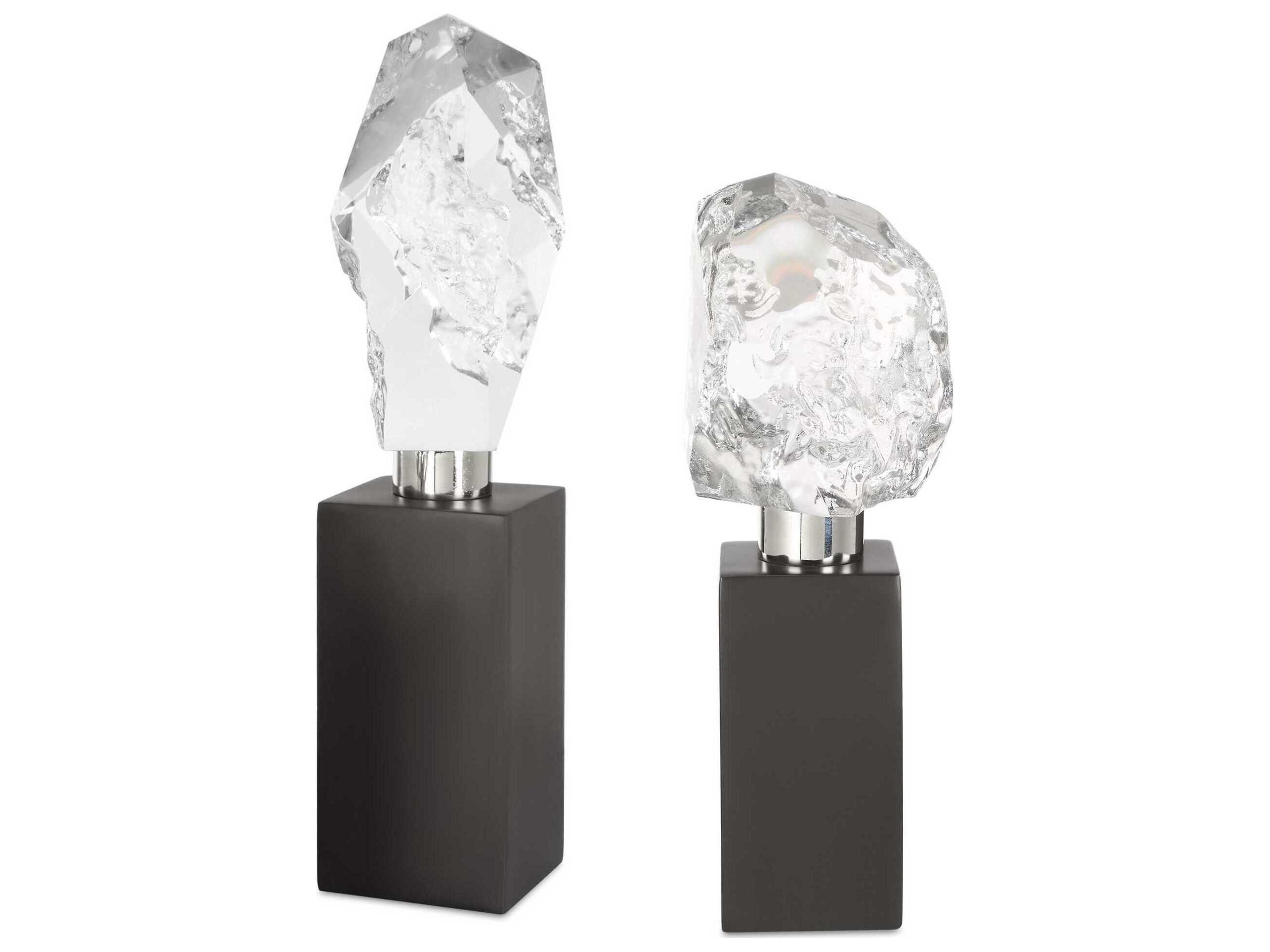 Uttermost Crystal Peak Sculptures Set of 2
