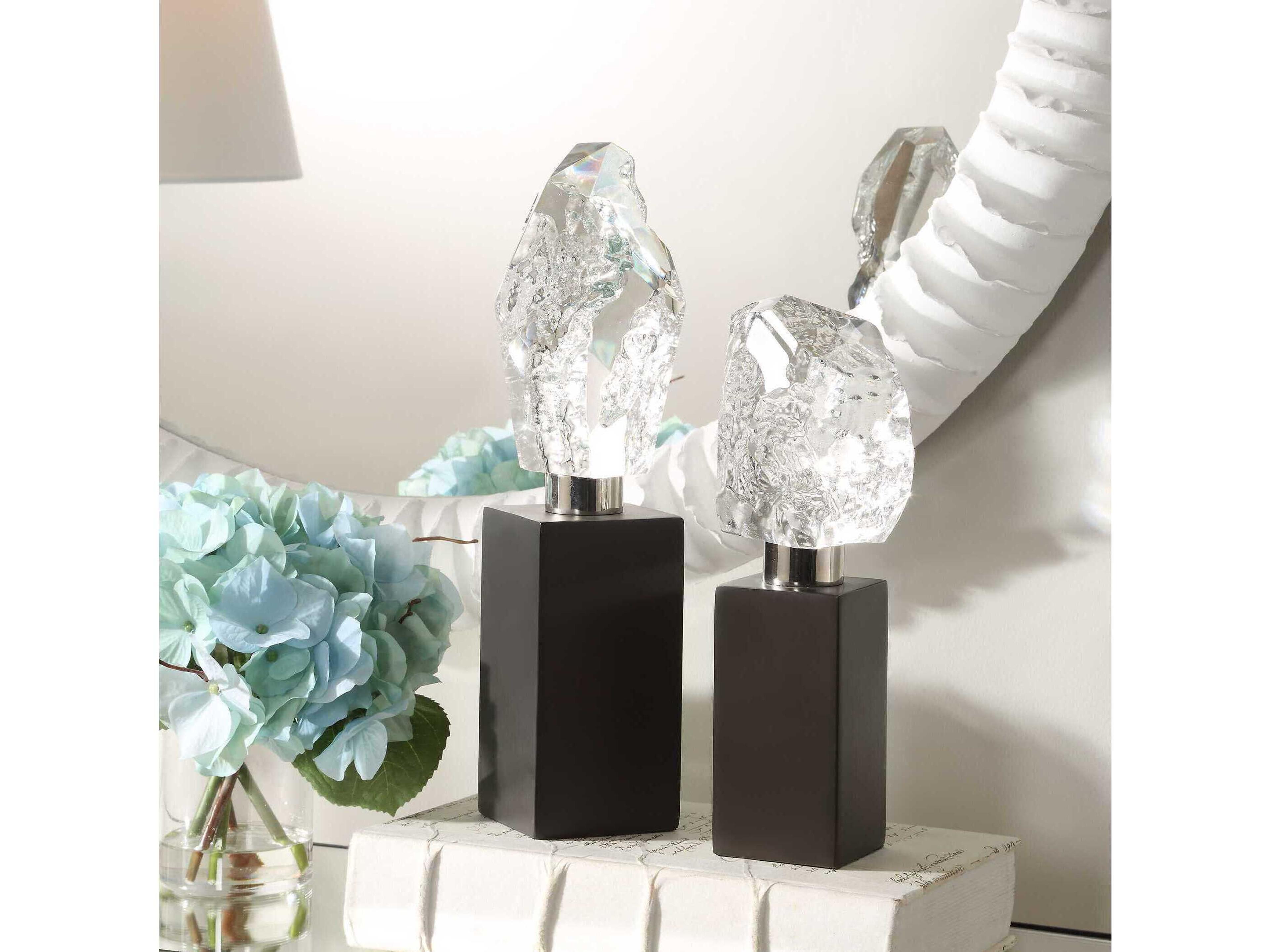 Uttermost Crystal Peak Sculptures Set of 2
