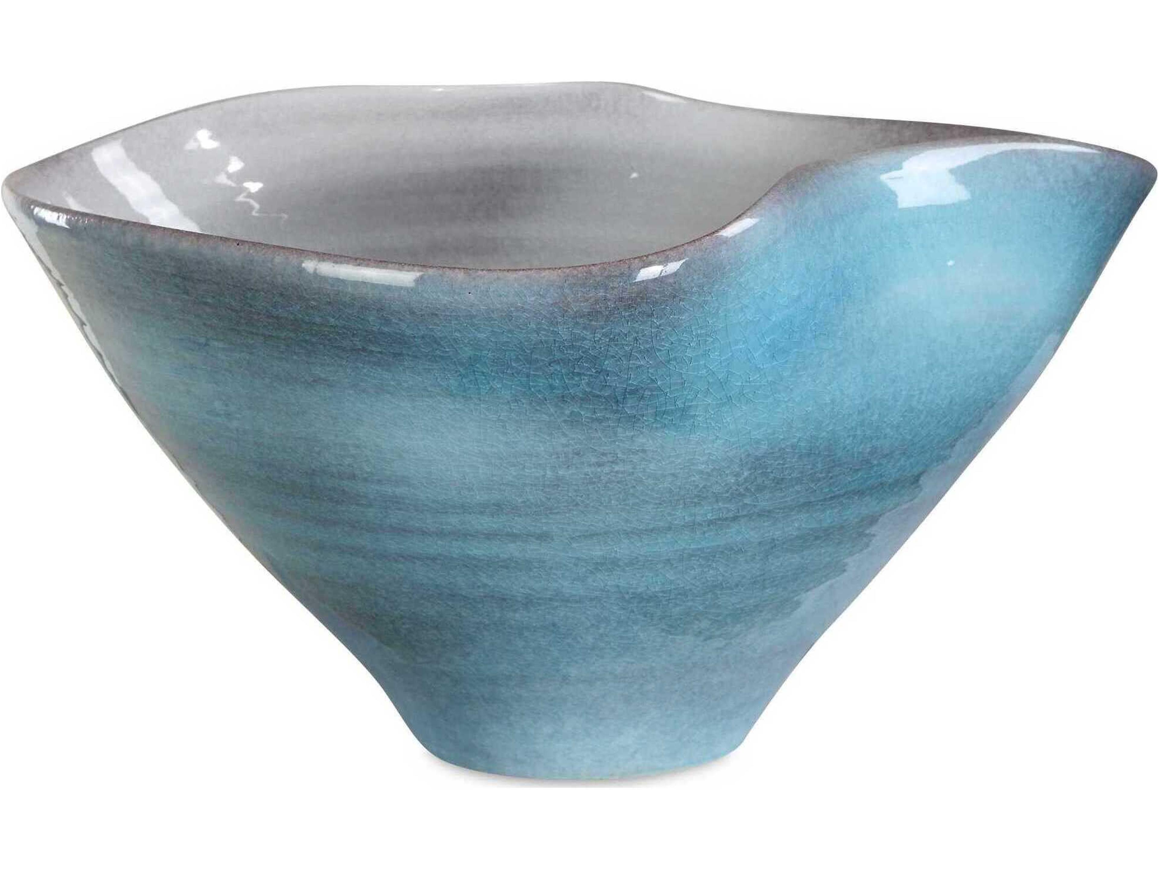 Blue Crest Decorative Ceramic Bowl