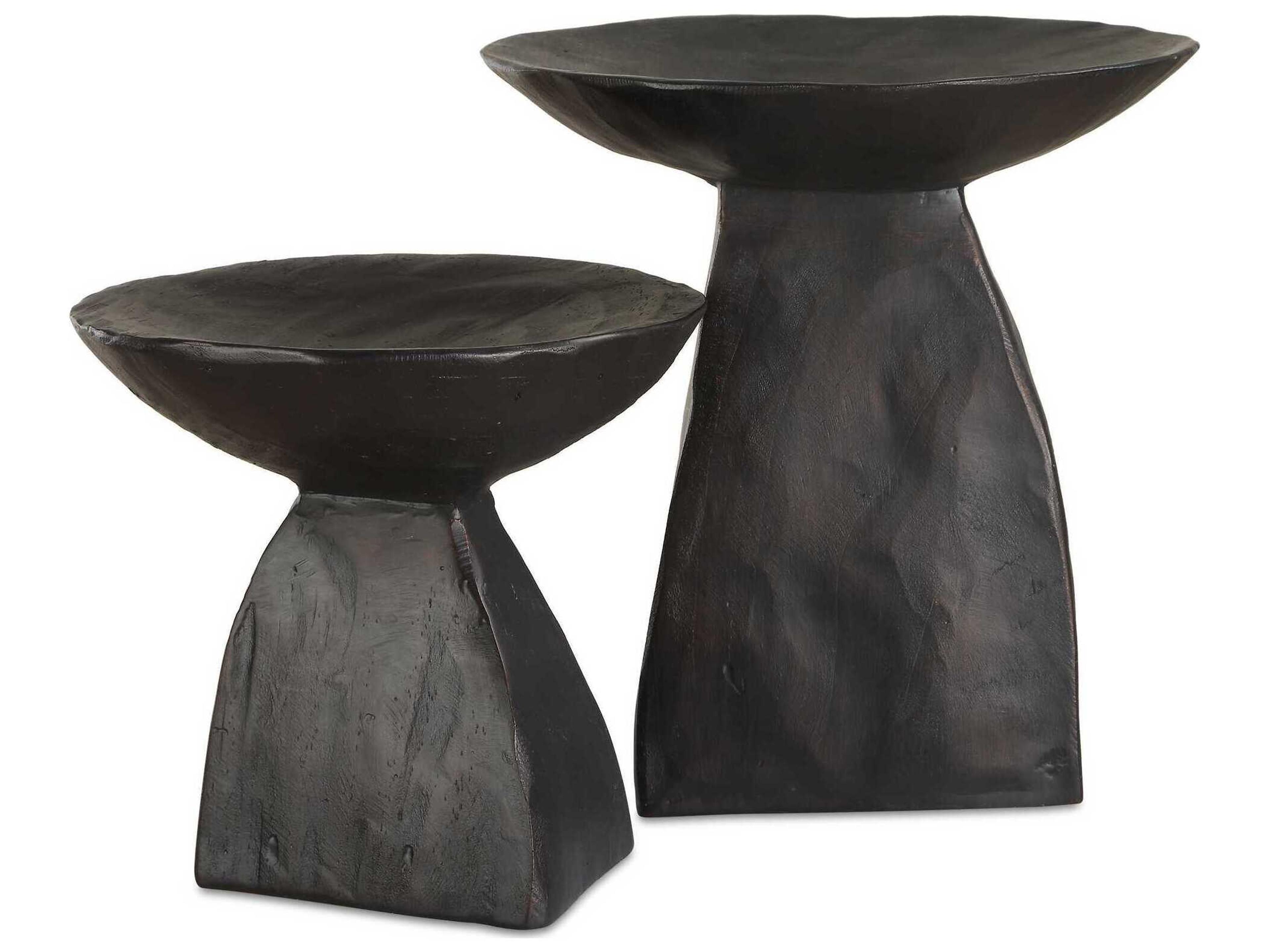 Uttermost Shadow Pedestal Decorative Bowls Set of 2