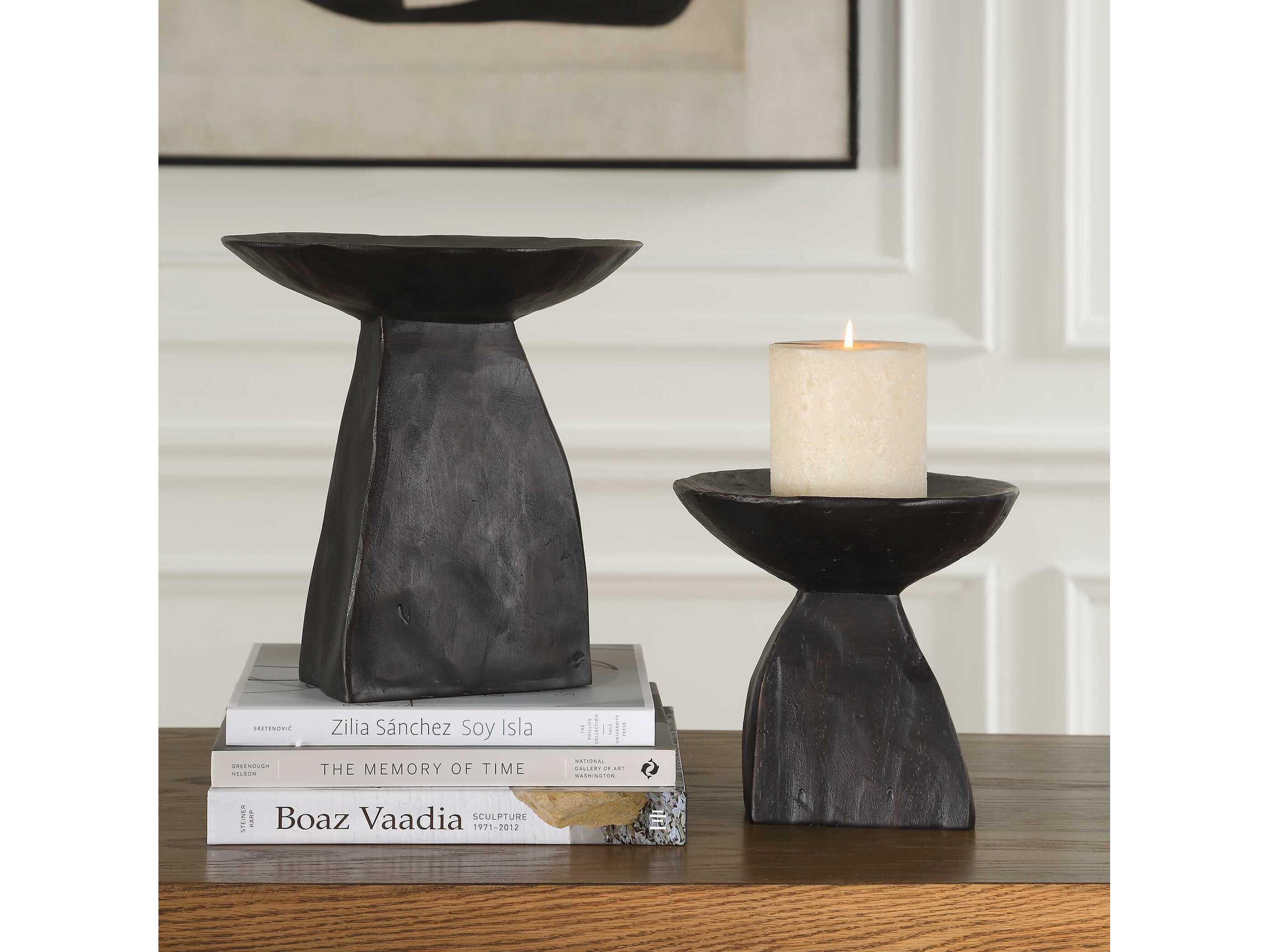 Uttermost Shadow Pedestal Decorative Bowls Set of 2