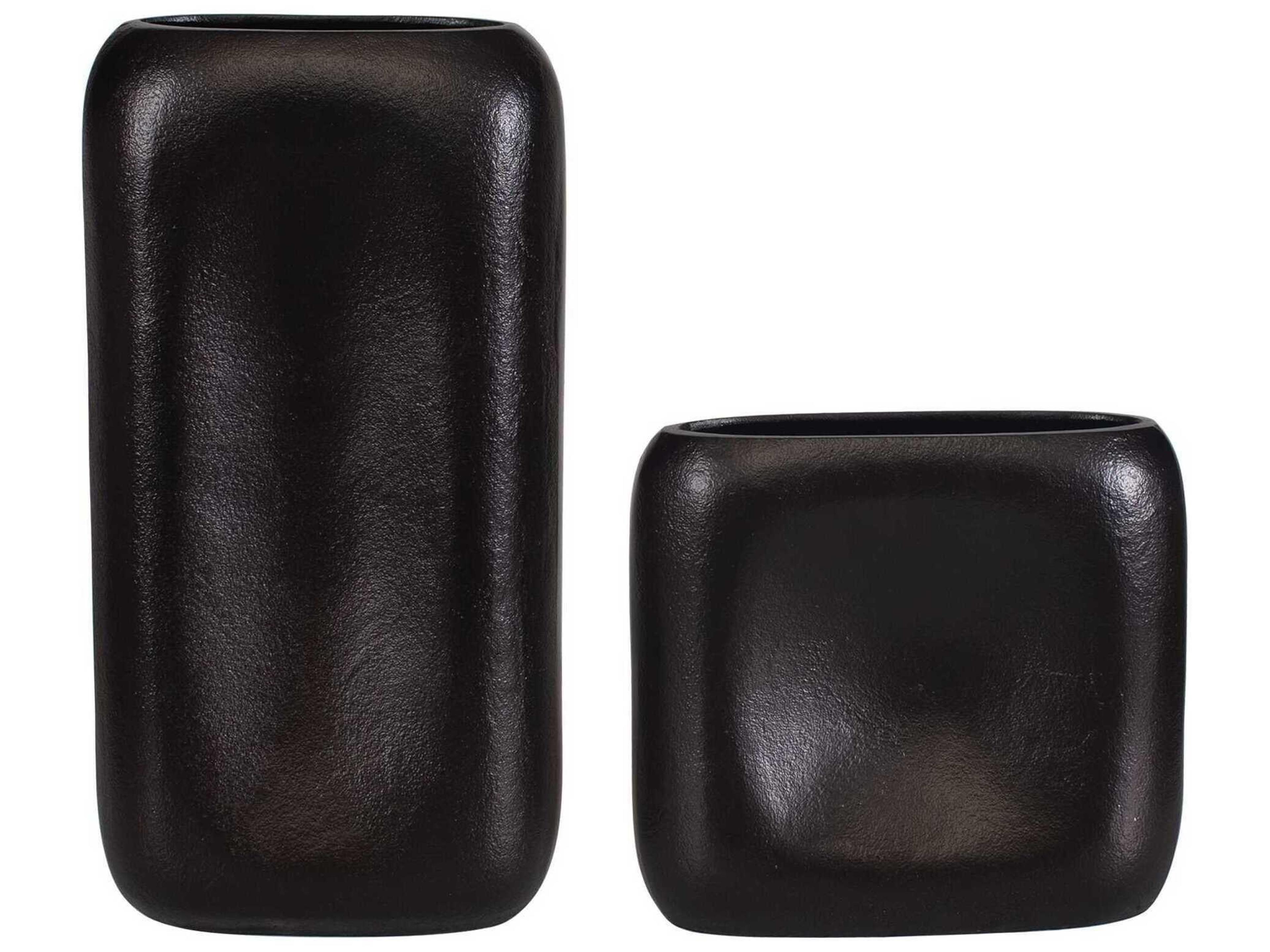 Uttermost Anodic Dark Brown Vases Set of 2