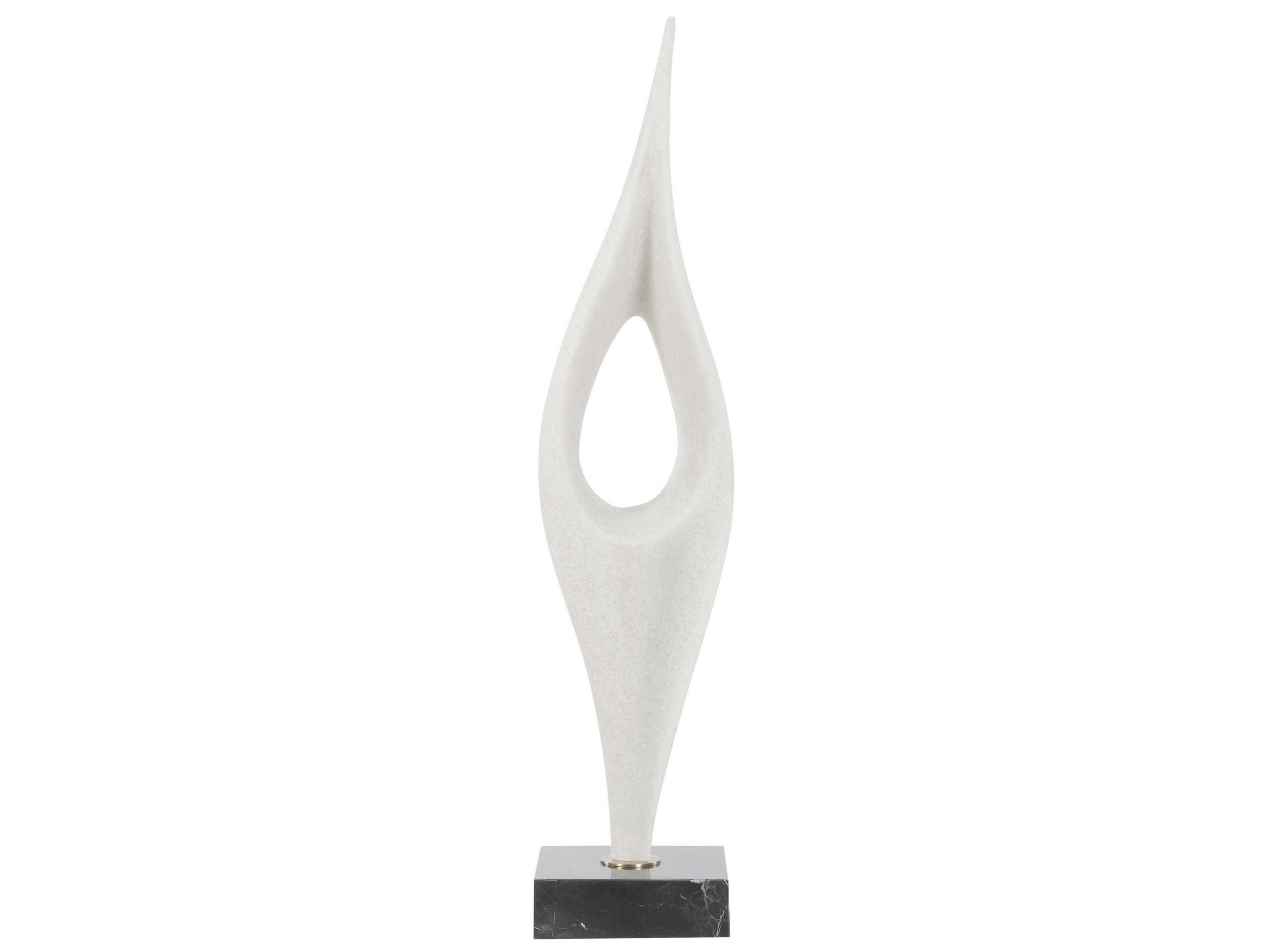 Uttermost Fluid Drop White Stone Sculpture