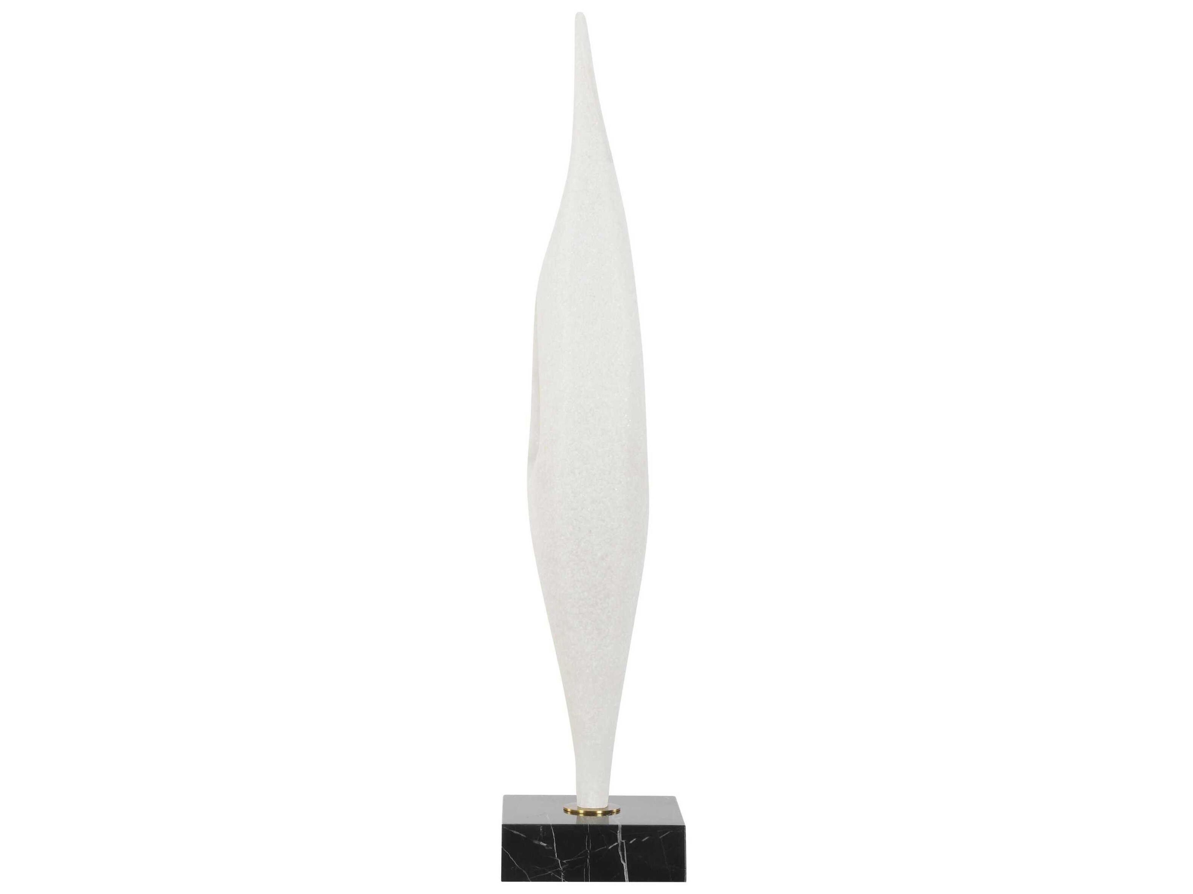 Uttermost Fluid Drop White Stone Sculpture