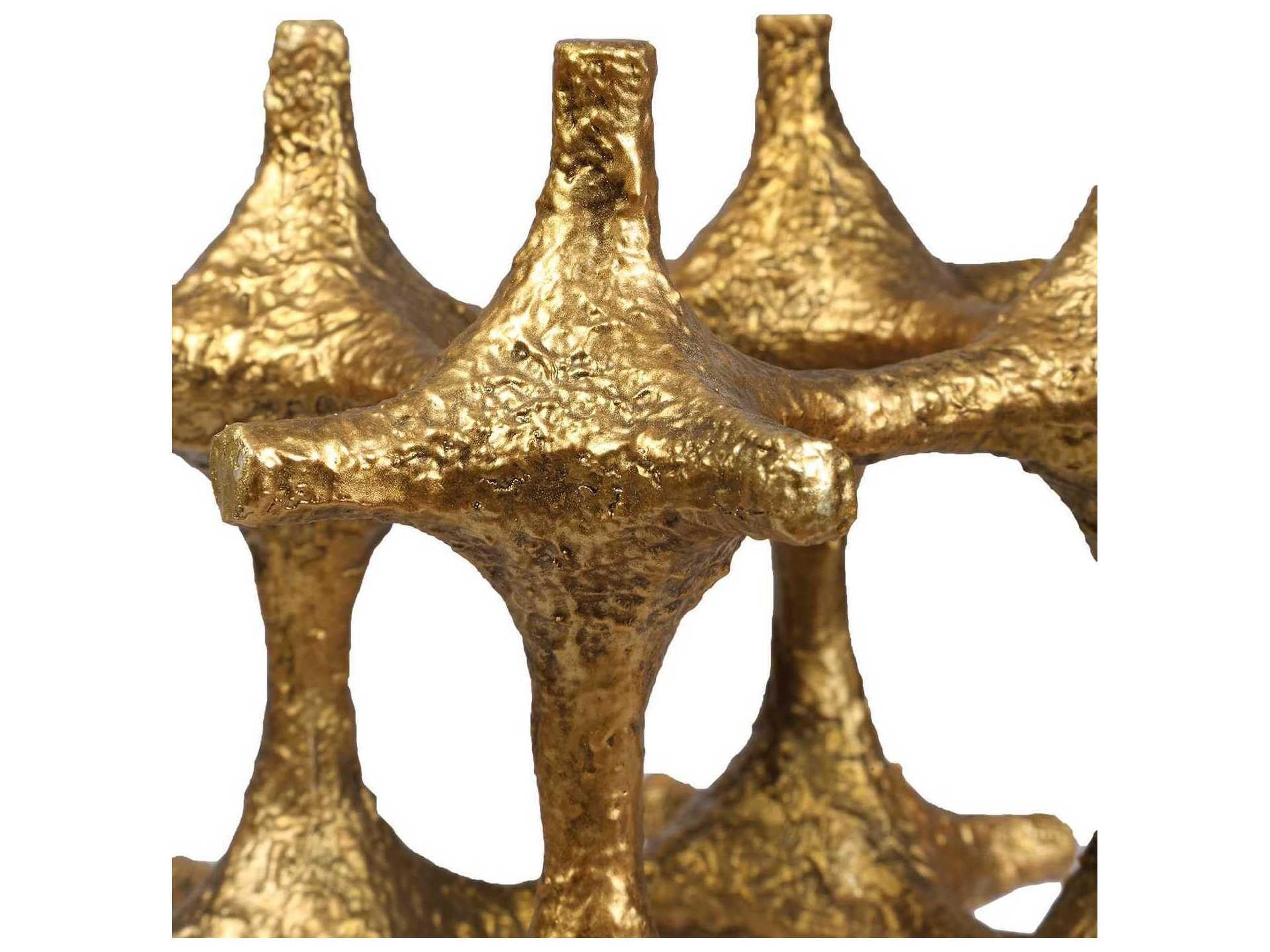 Uttermost Gilded Connection Modern Sculptures Set of 2
