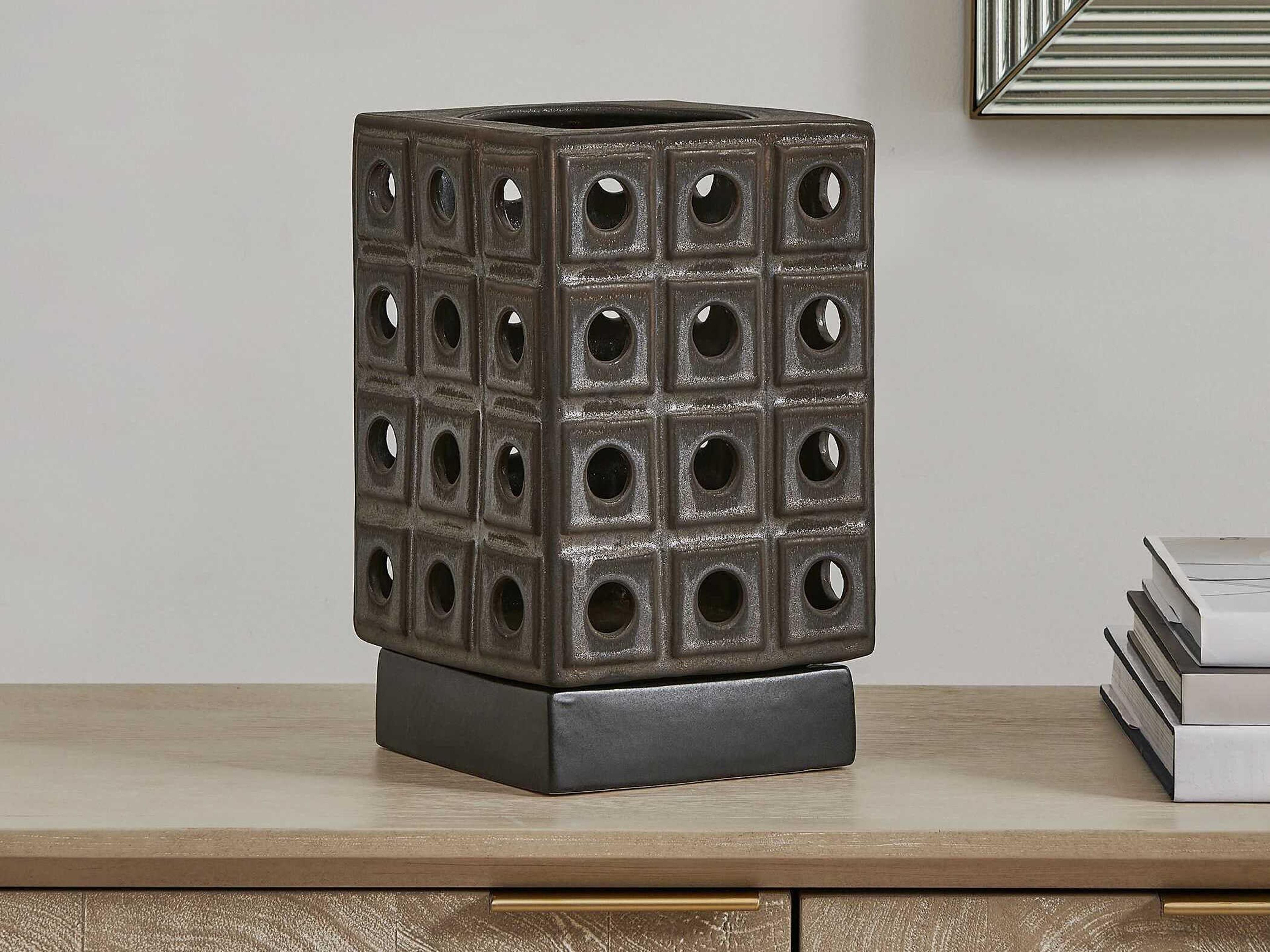 Uttermost Lattice Lantern Candleholder