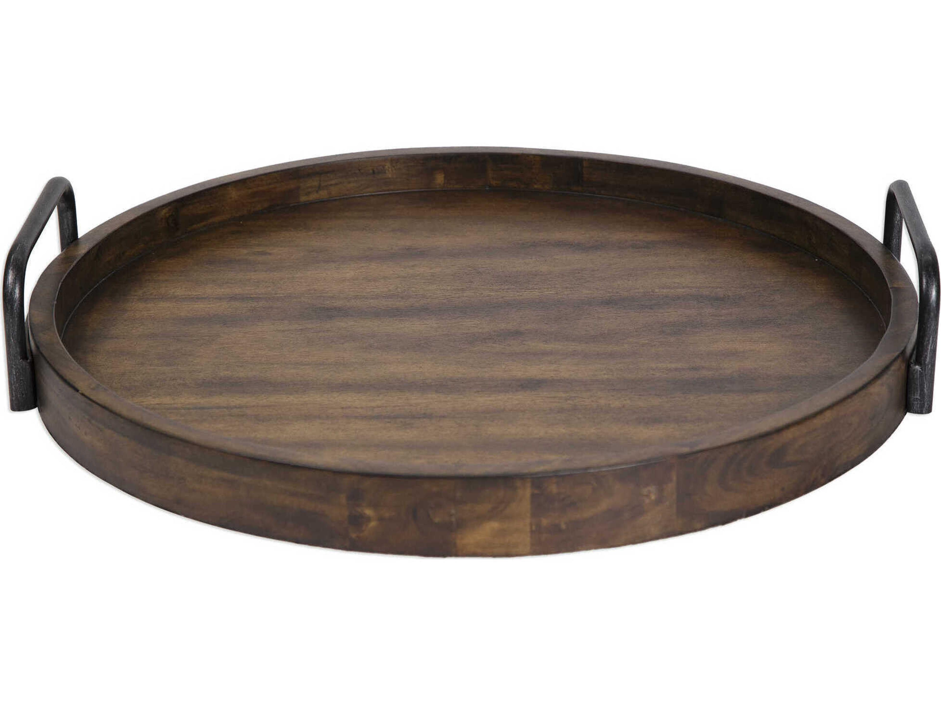 Reine Round Wooden Tray