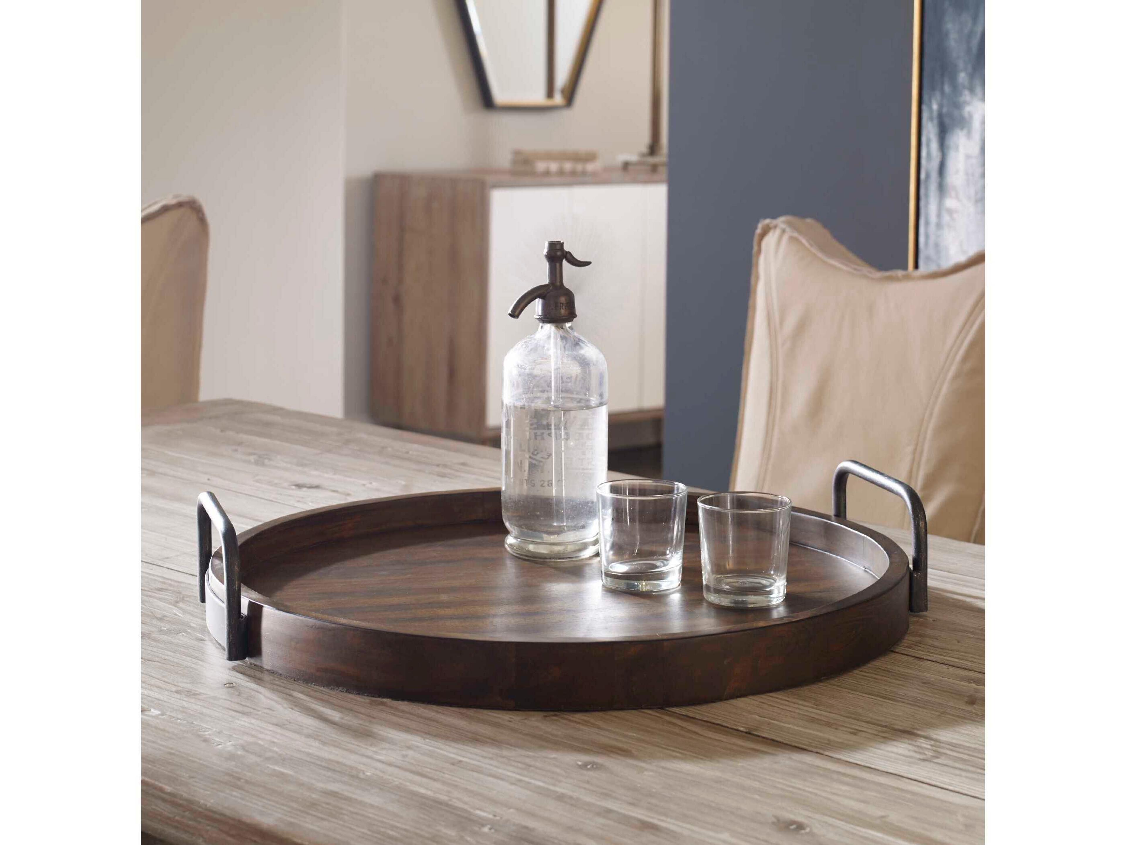 Uttermost Reine Round Wooden Tray
