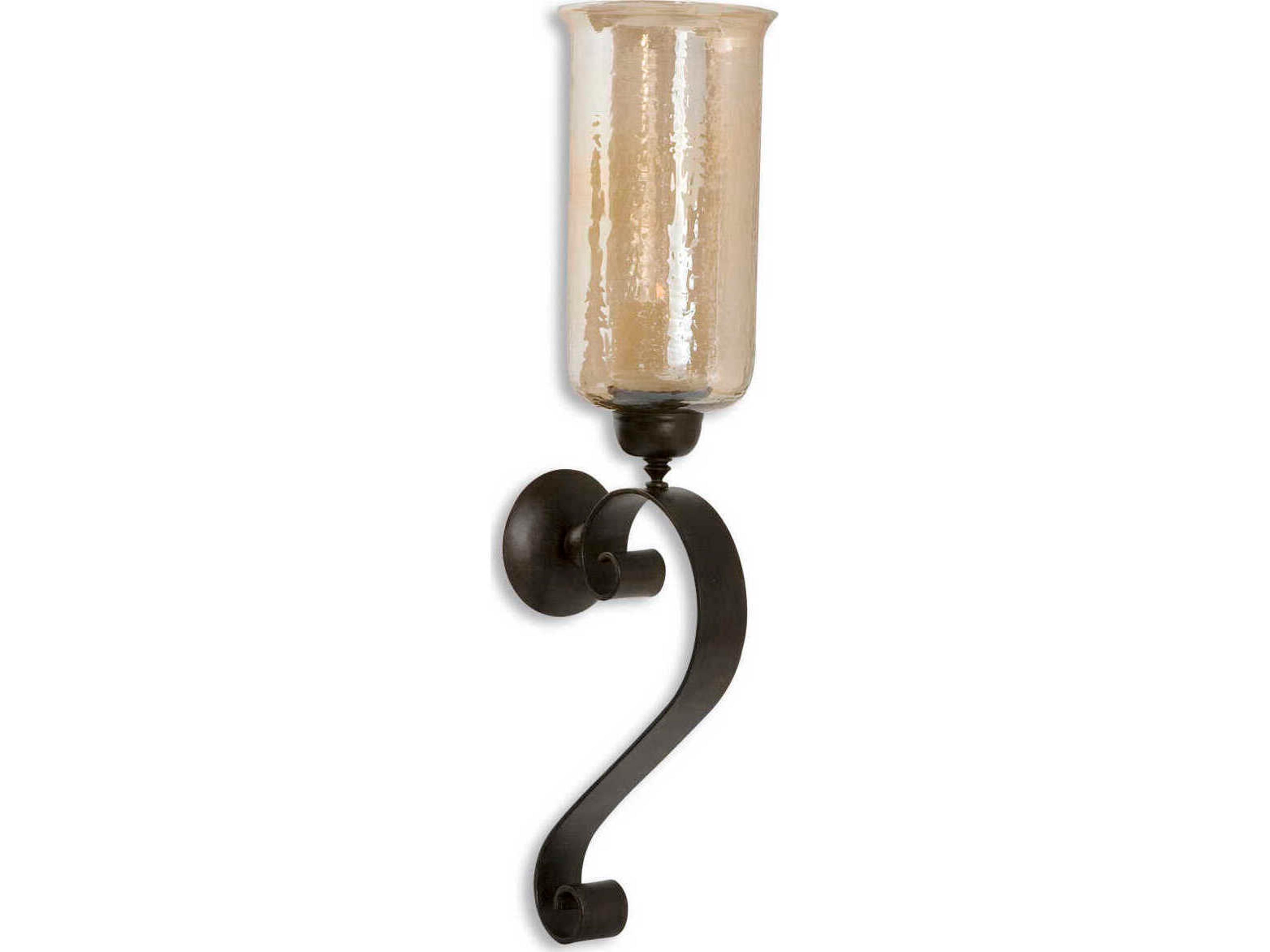 Joselyn Bronze Candle Wall Sconce