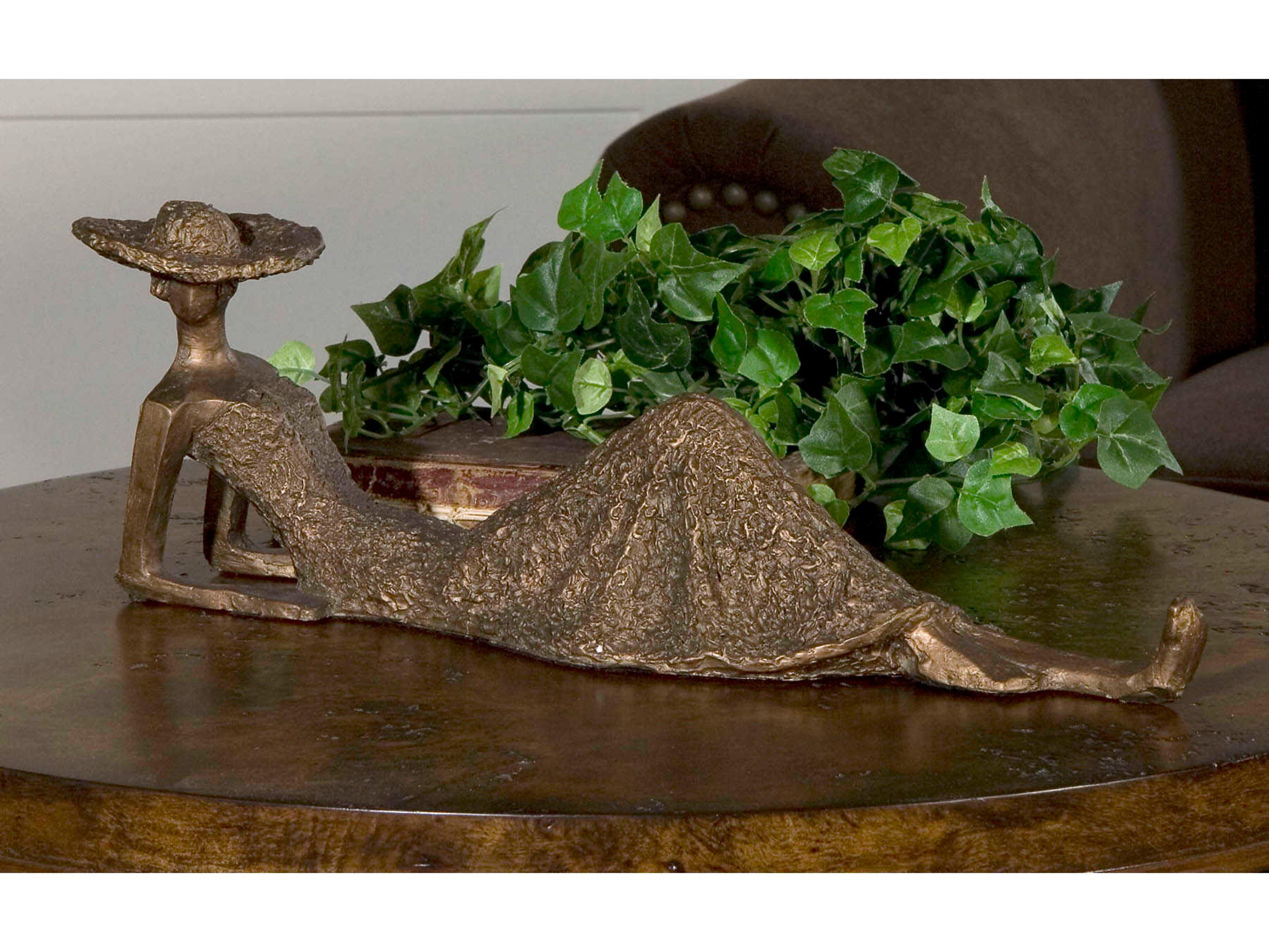Uttermost Summer Days Antique Bronze Sculpture