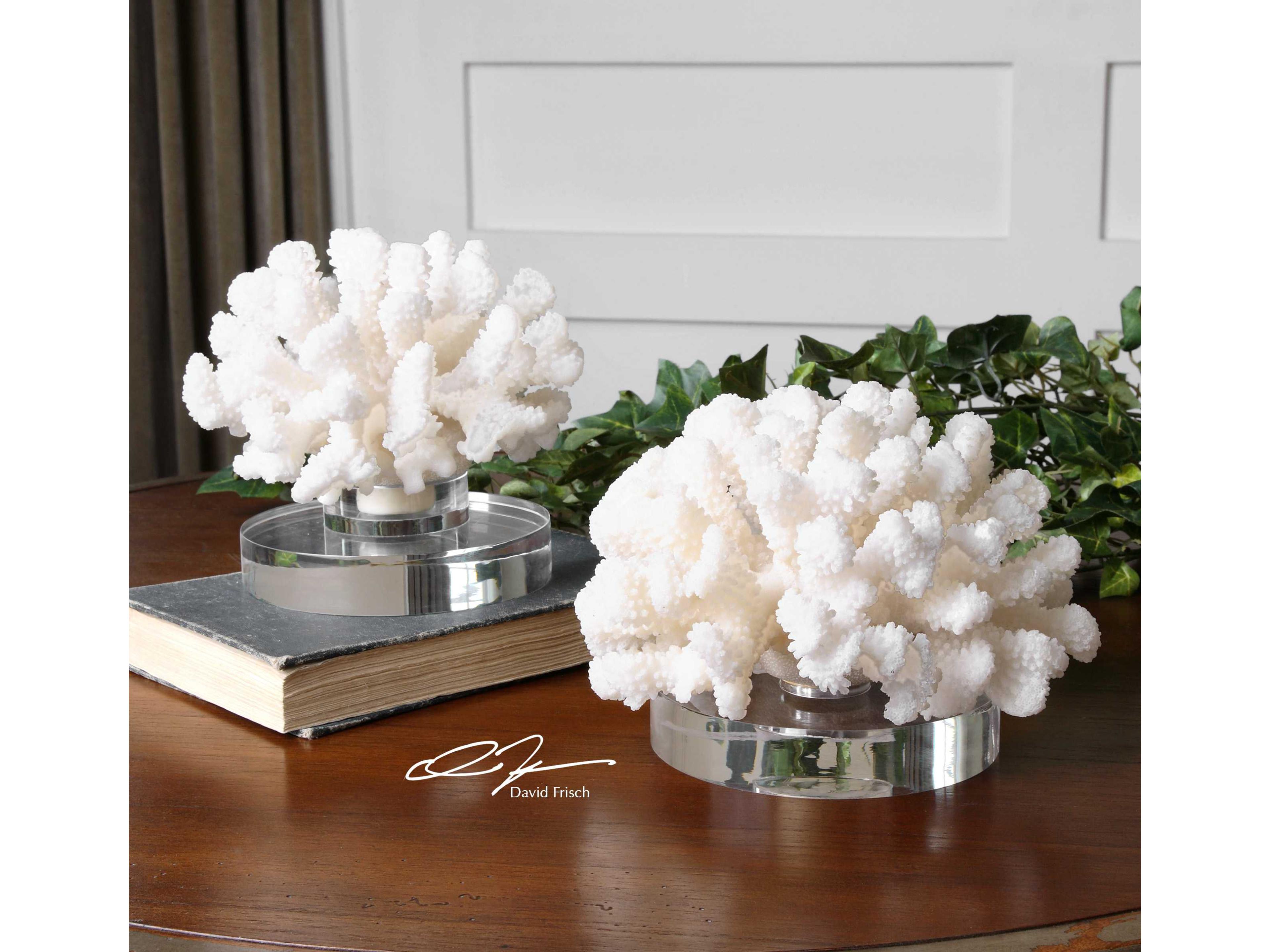 Uttermost Hard Coral Sculptures Set of 2