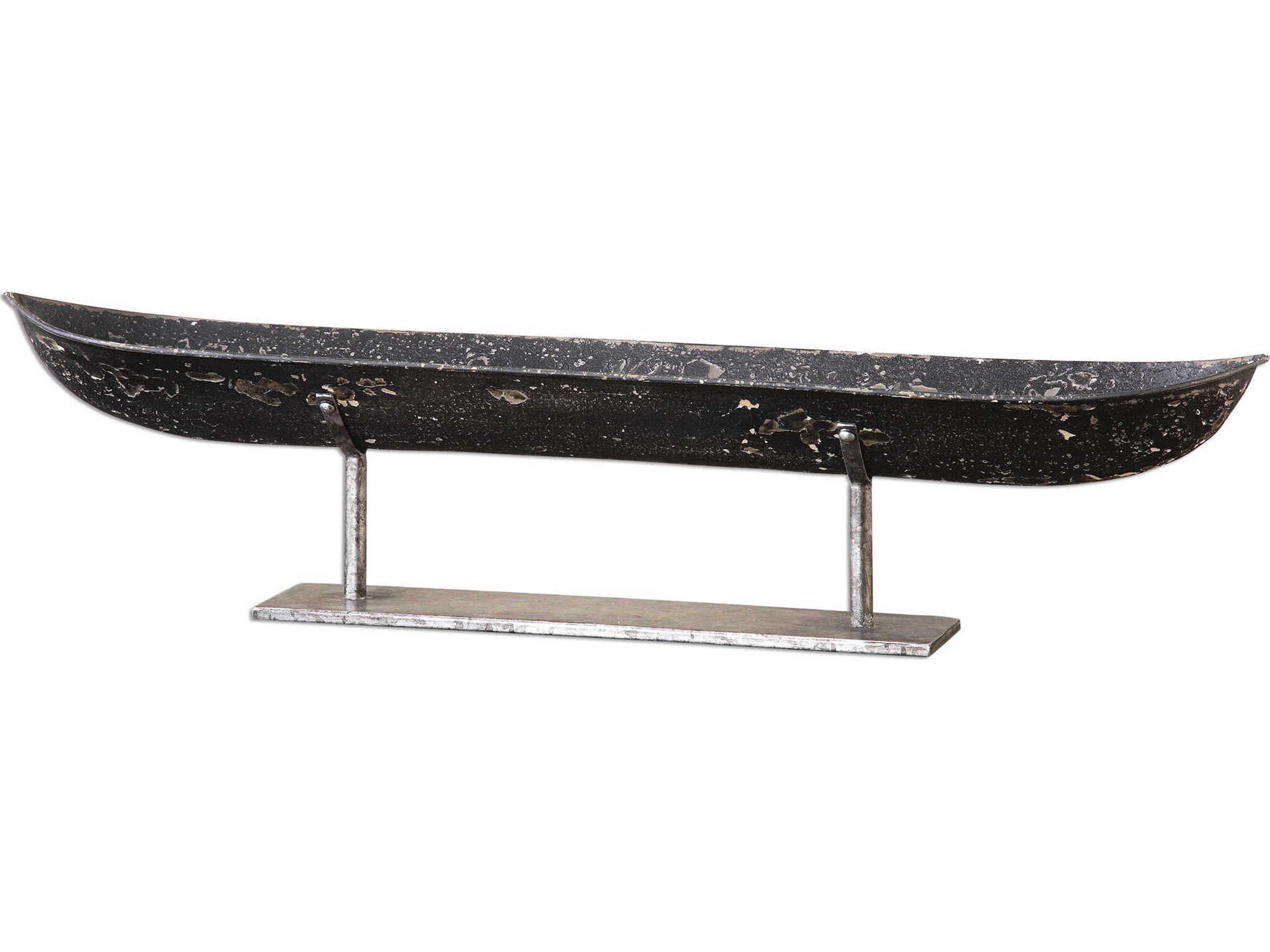 River Boat Sculpture