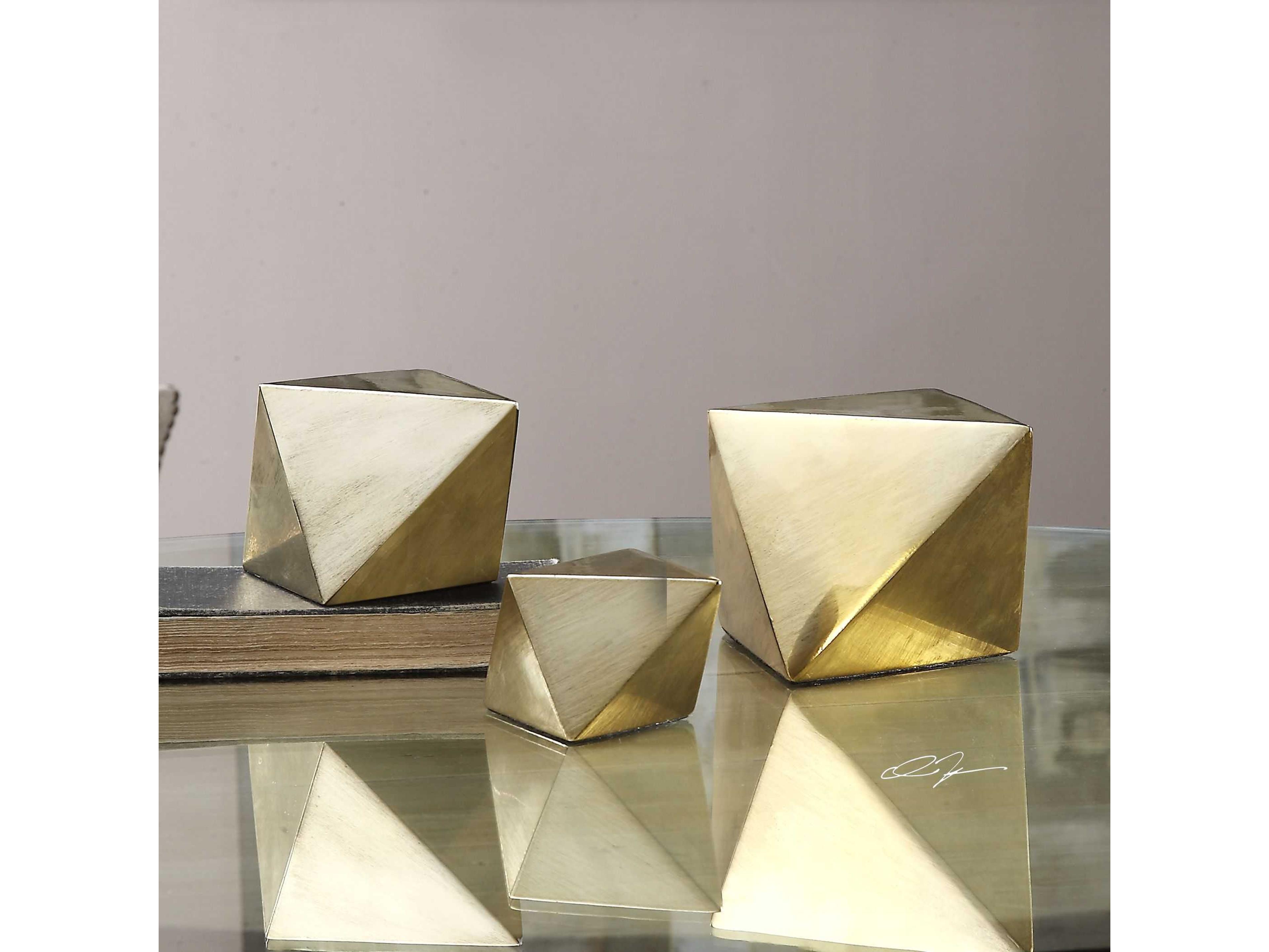 Uttermost Barnum Tarnished Copper Cans Set of 2