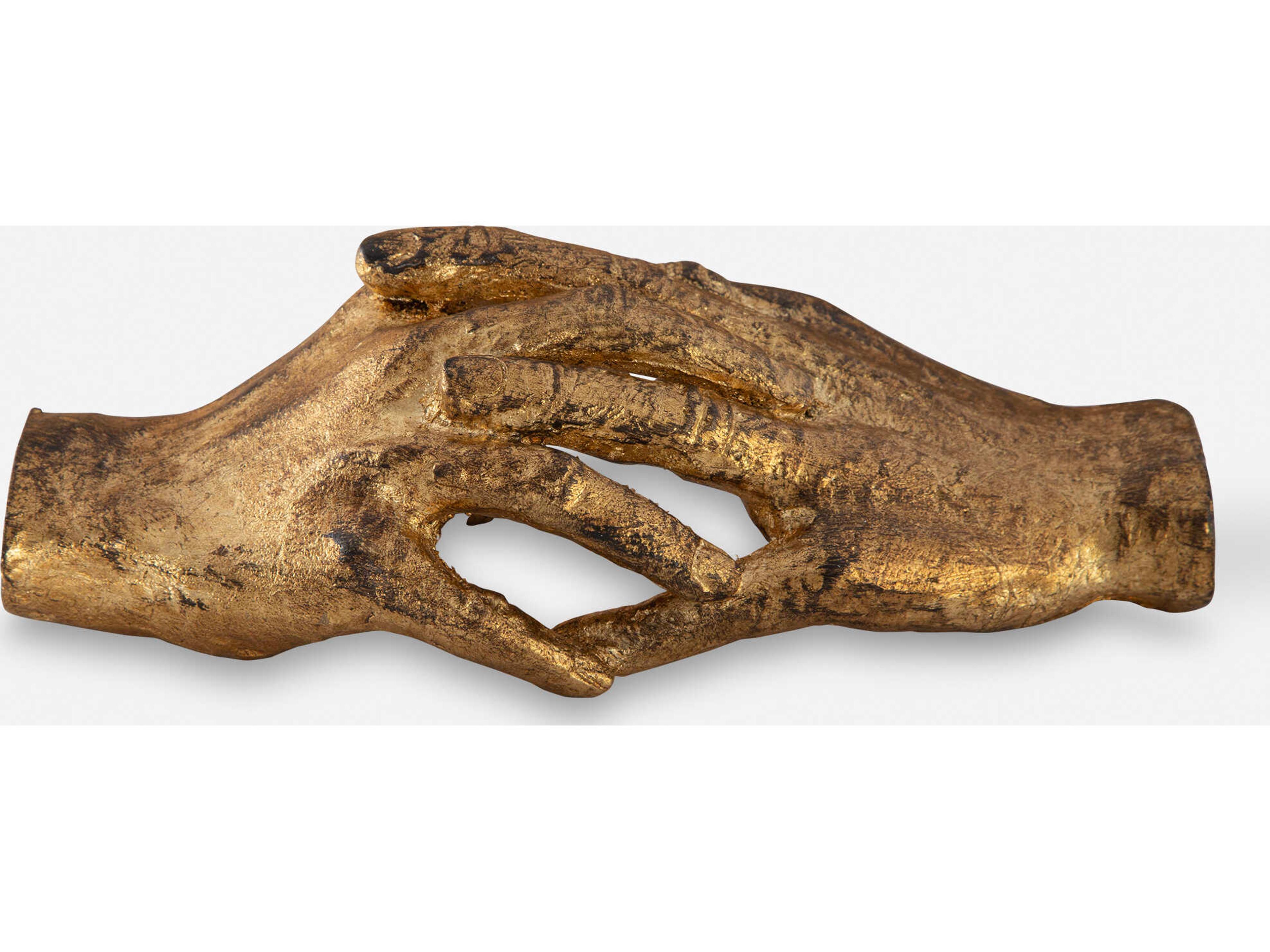 Uttermost Hold My Hand Gold Leaf Sculpture