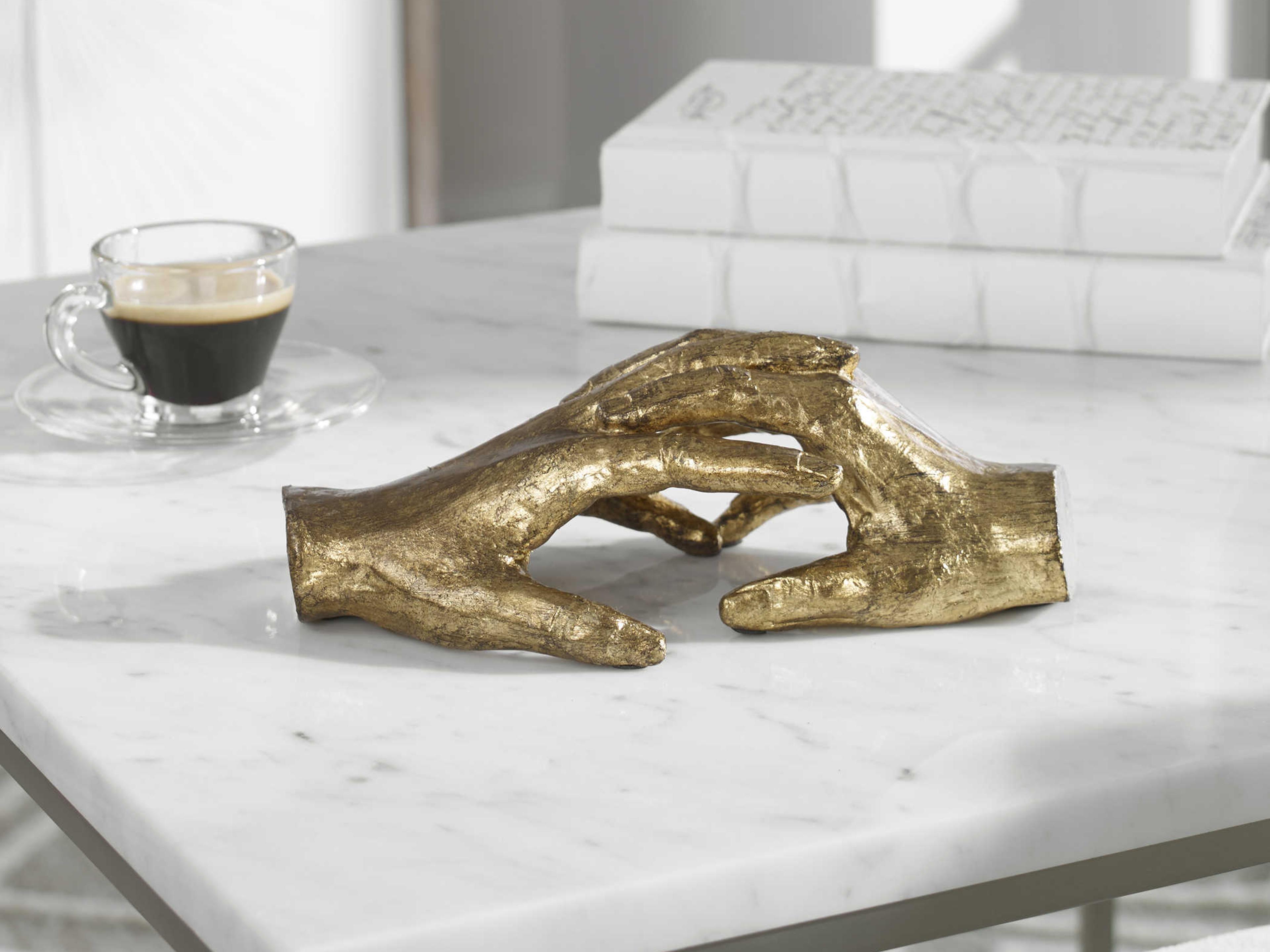 Uttermost Hold My Hand Gold Leaf Sculpture