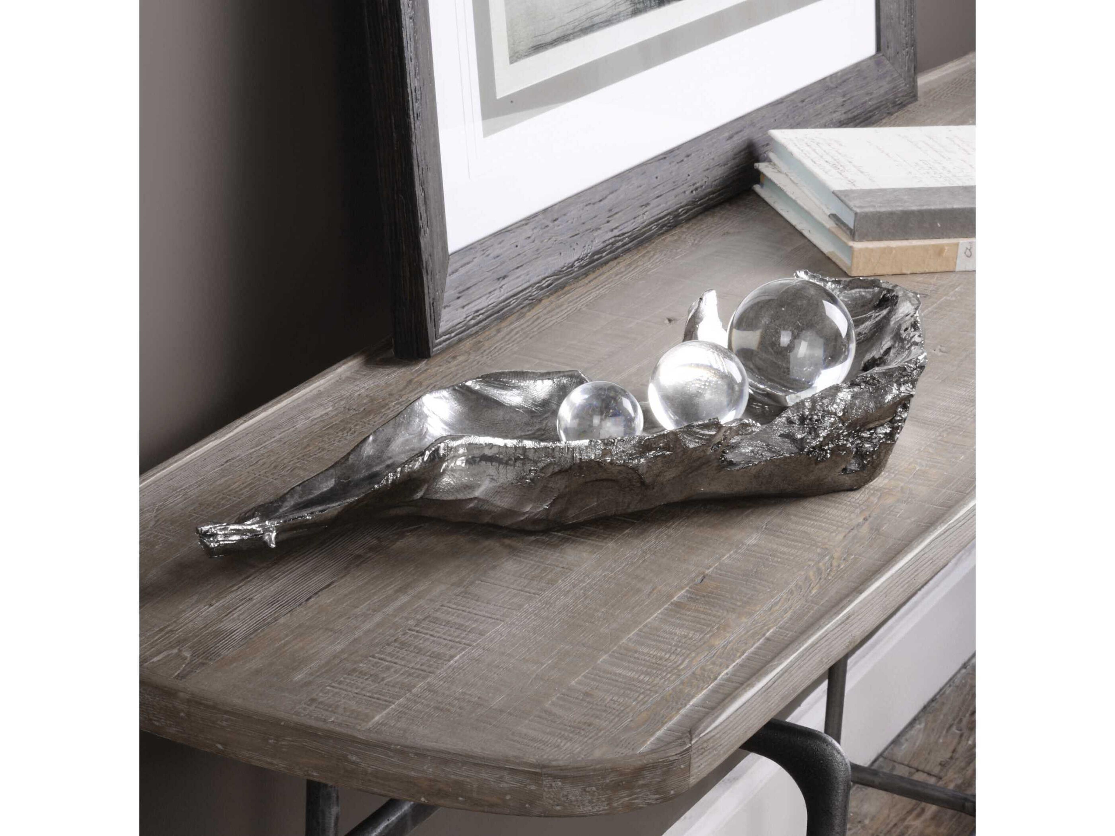 Uttermost Three Peas In A Pod Metallic Silver Sculpture