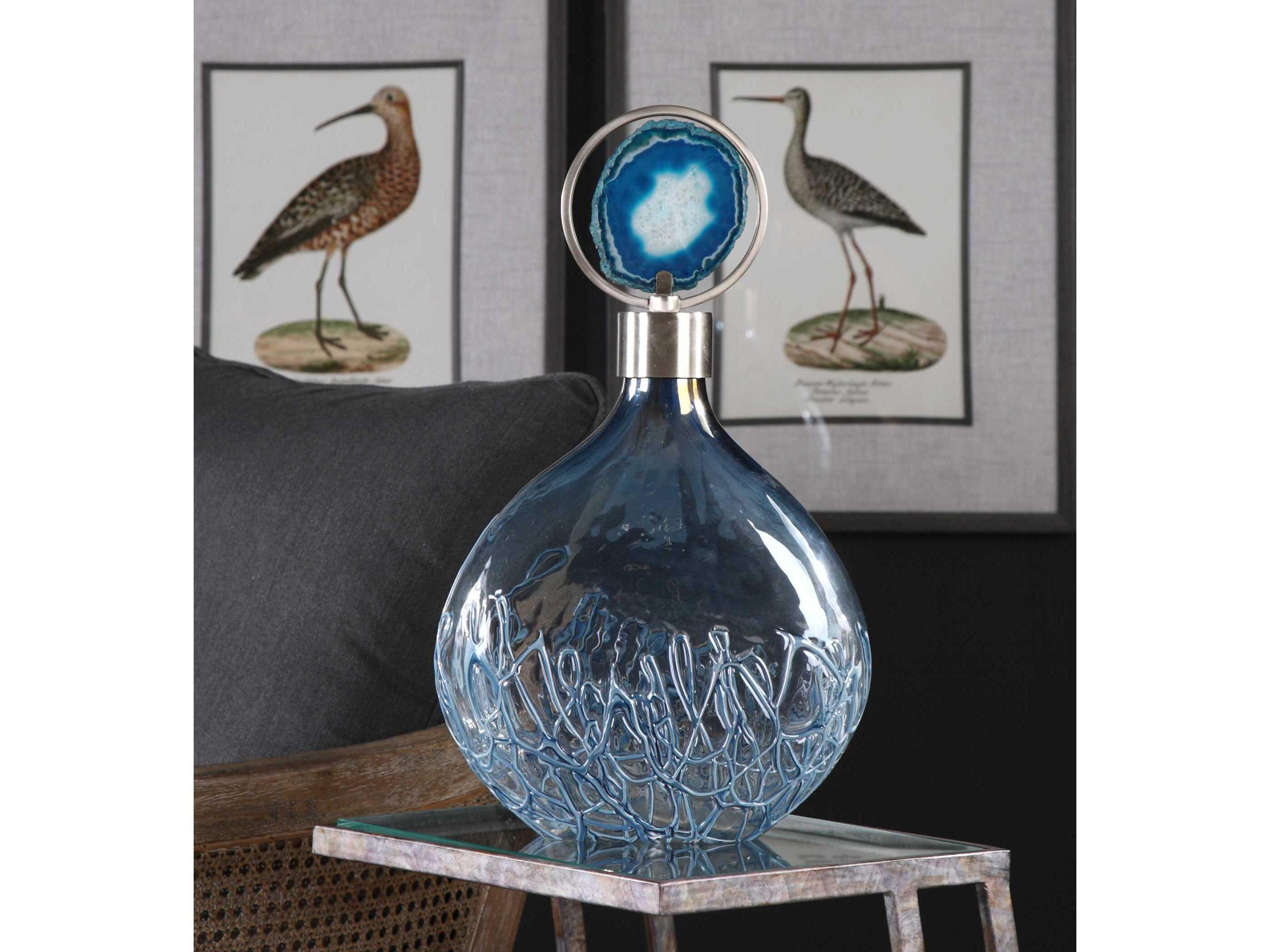 Uttermost Rae Sky Blue Vase