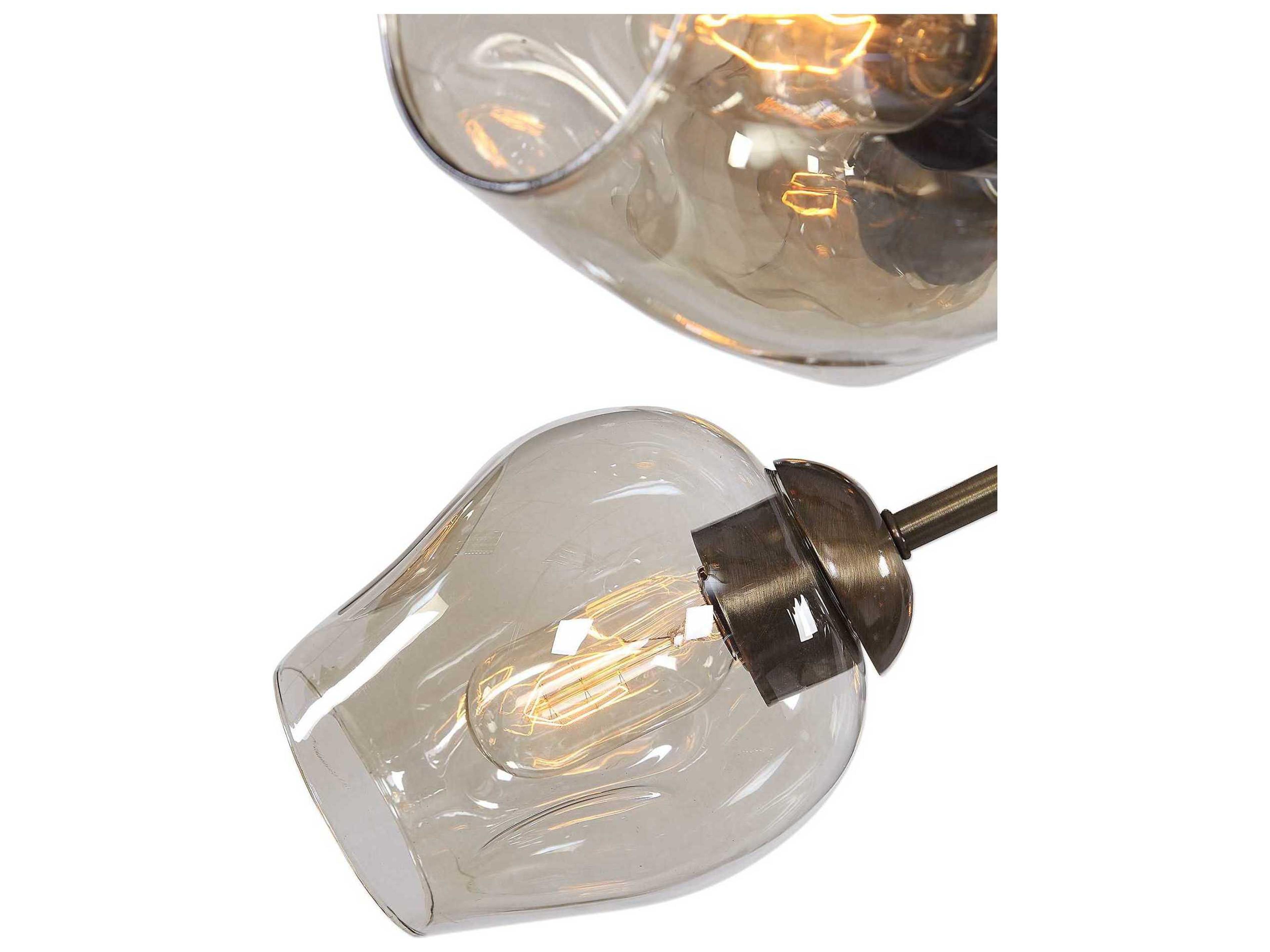 Uttermost Chet 12-Light Antique Brass Bell Pendant