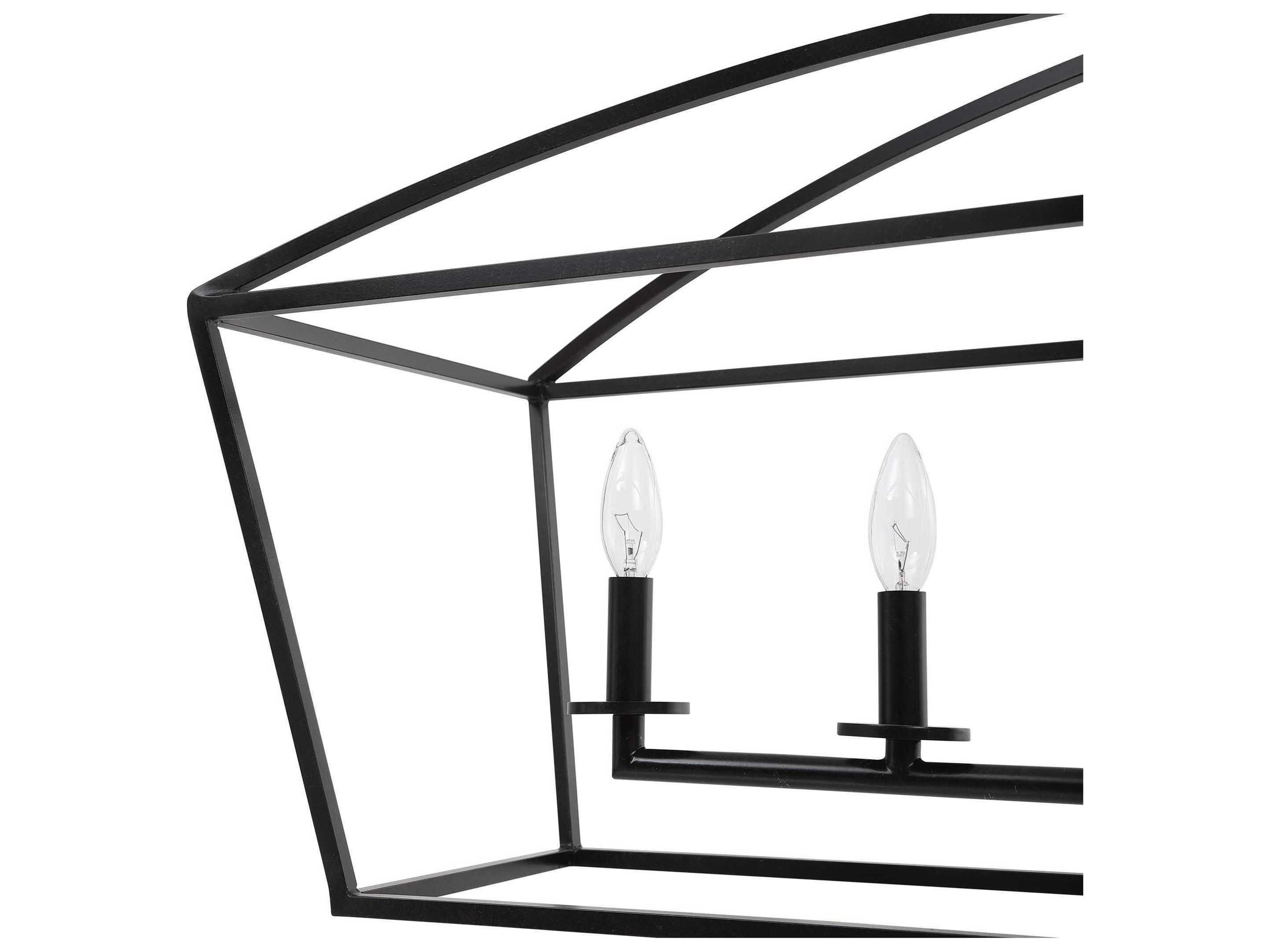 Uttermost Clayton 6-Light Deep Weathered Bronze Linear Island Pendant