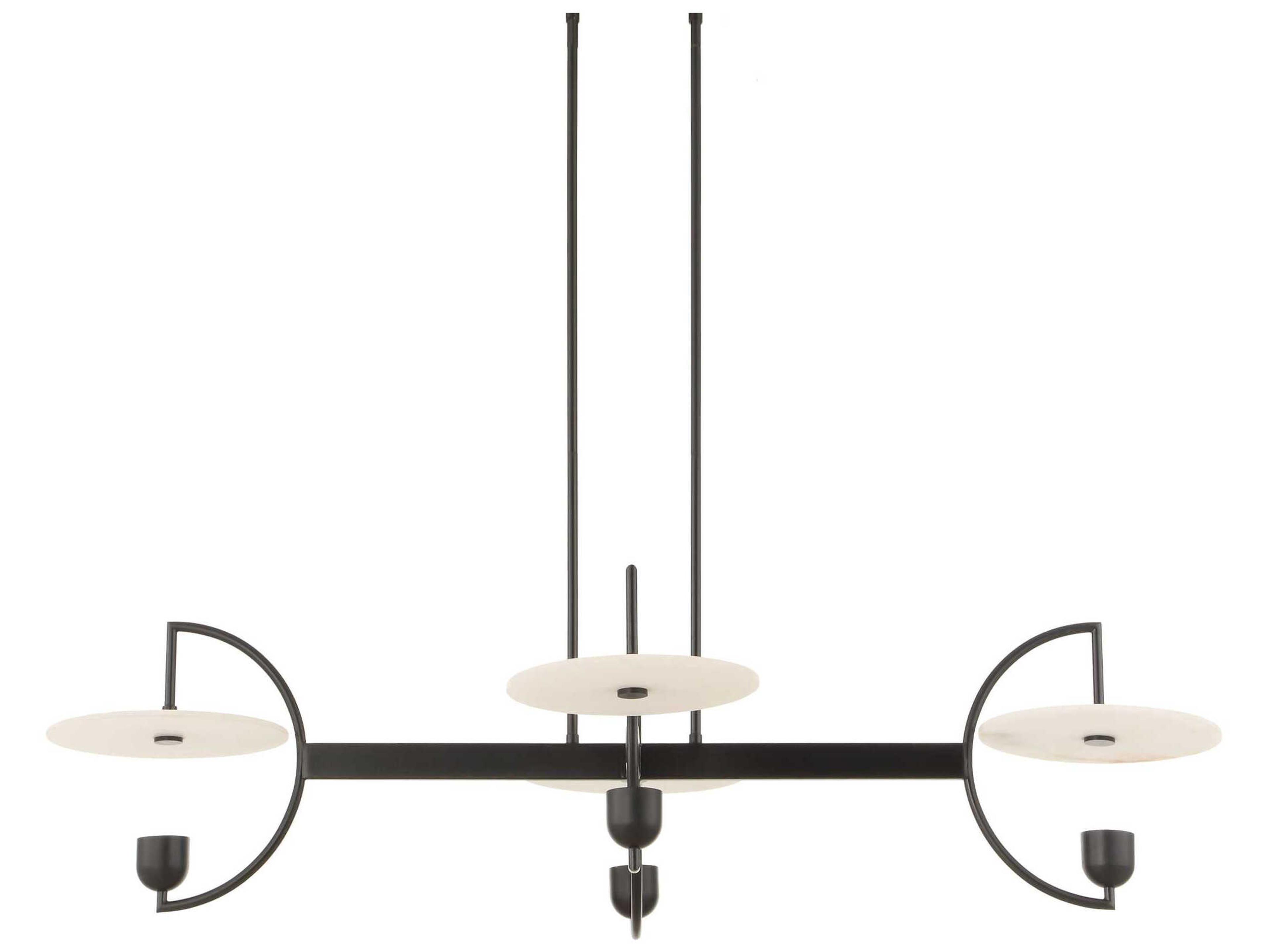 Uttermost Kyoto 4-Light Matte Black Island Pendant