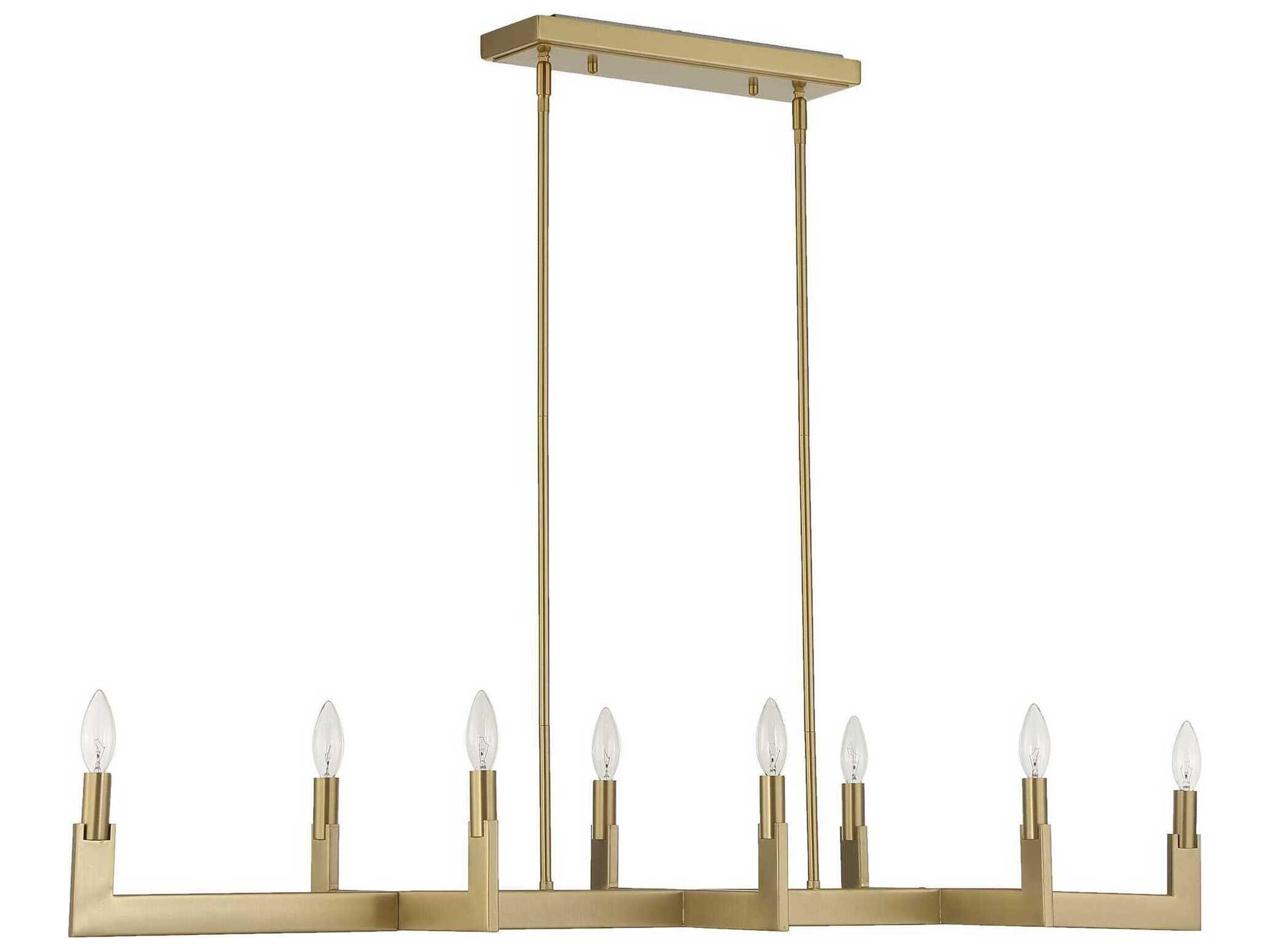 Uttermost Cordoba 8-Light Natural Brass Island Pendant