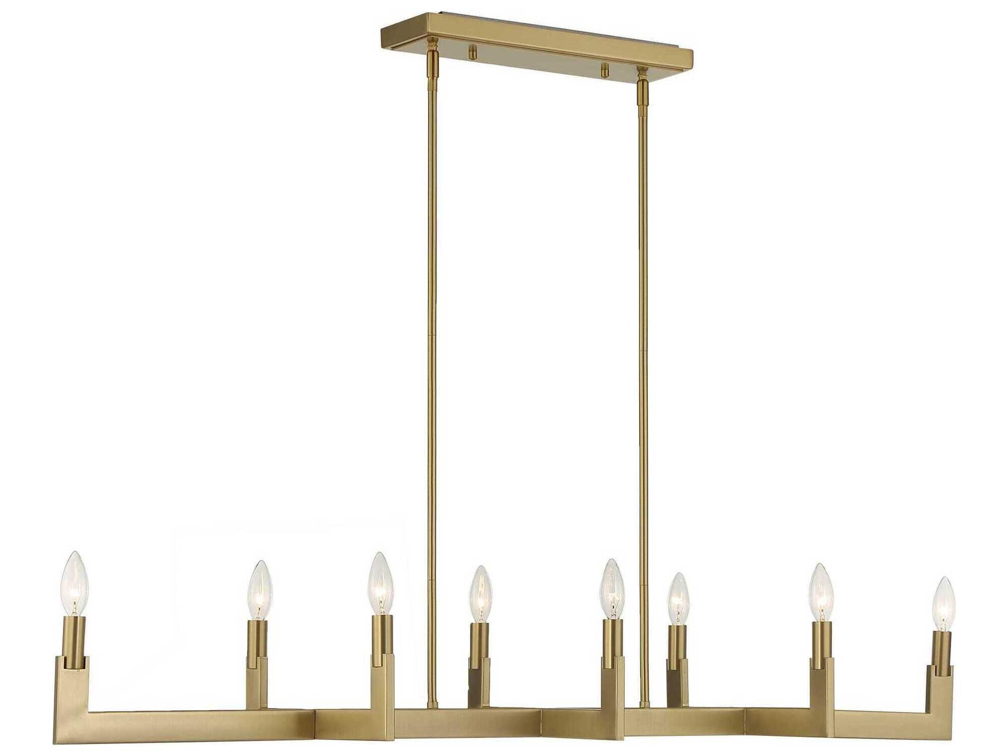 Uttermost Cordoba 8-Light Natural Brass Island Pendant