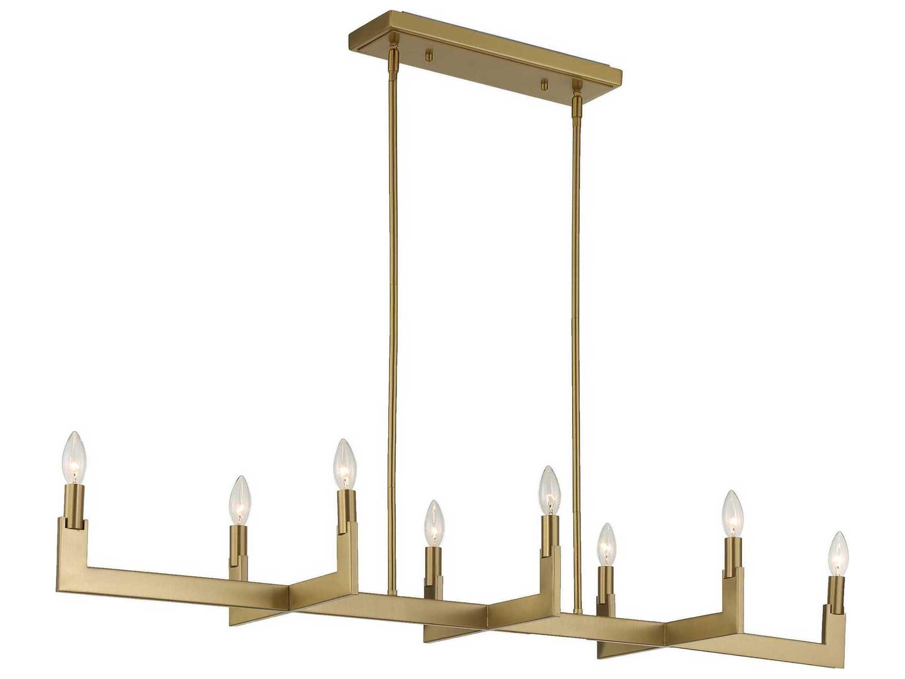 Uttermost Cordoba 8-Light Natural Brass Island Pendant