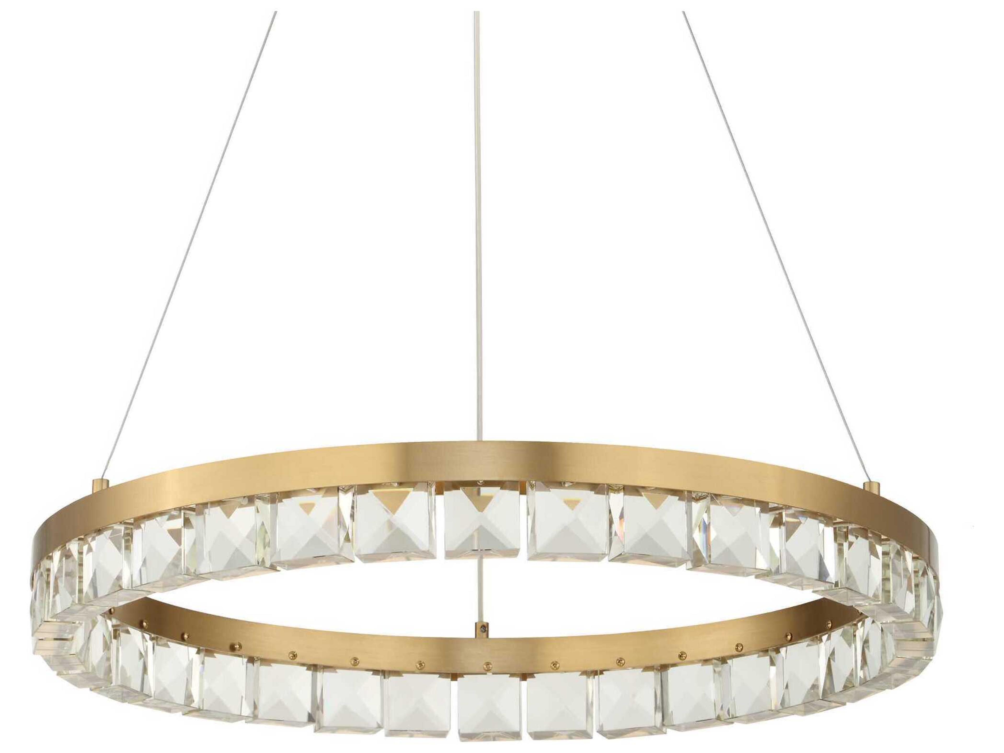Uttermost Segovia Warm Brass Round Pendant