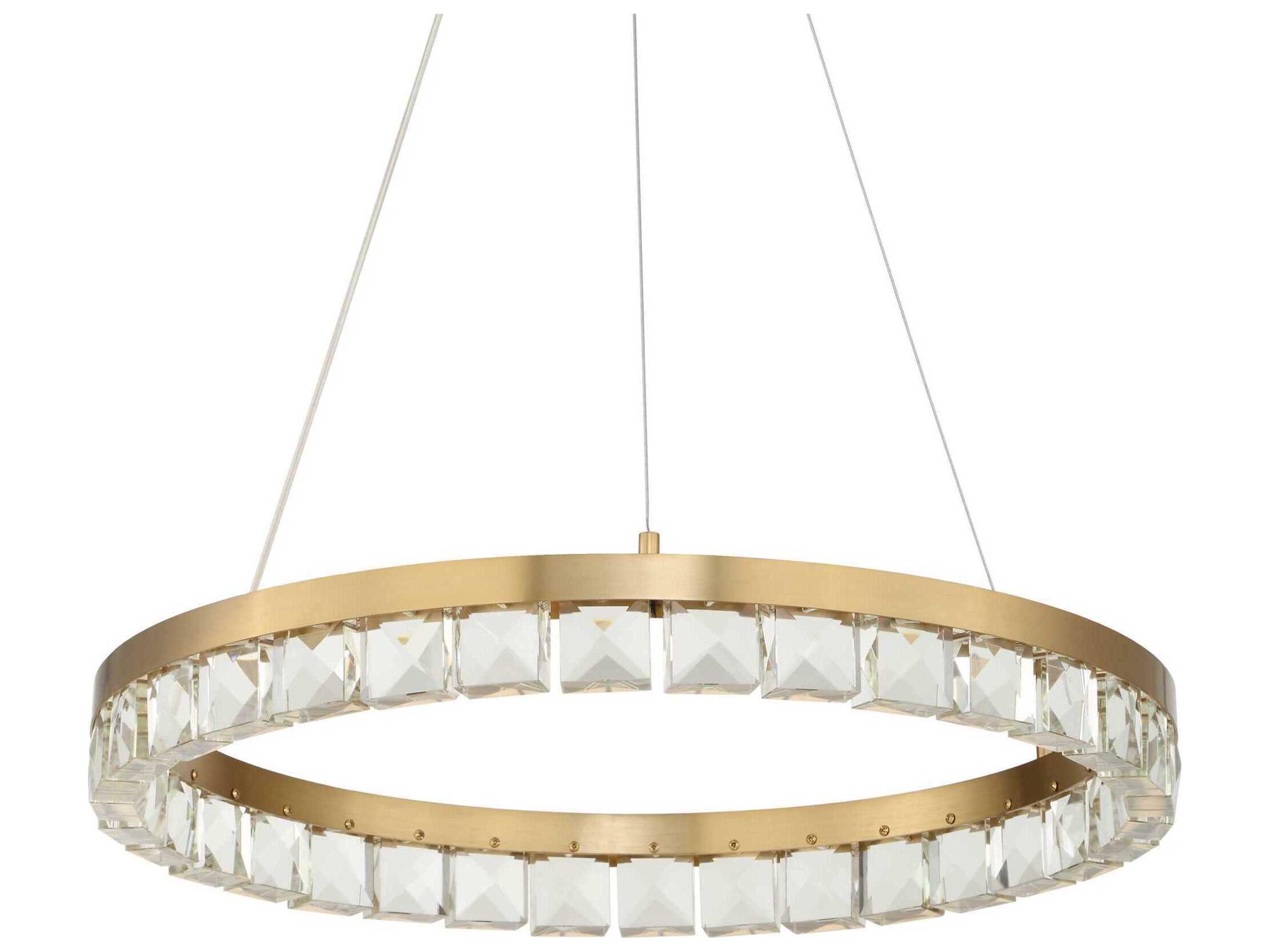 Uttermost Segovia Warm Brass Round Pendant