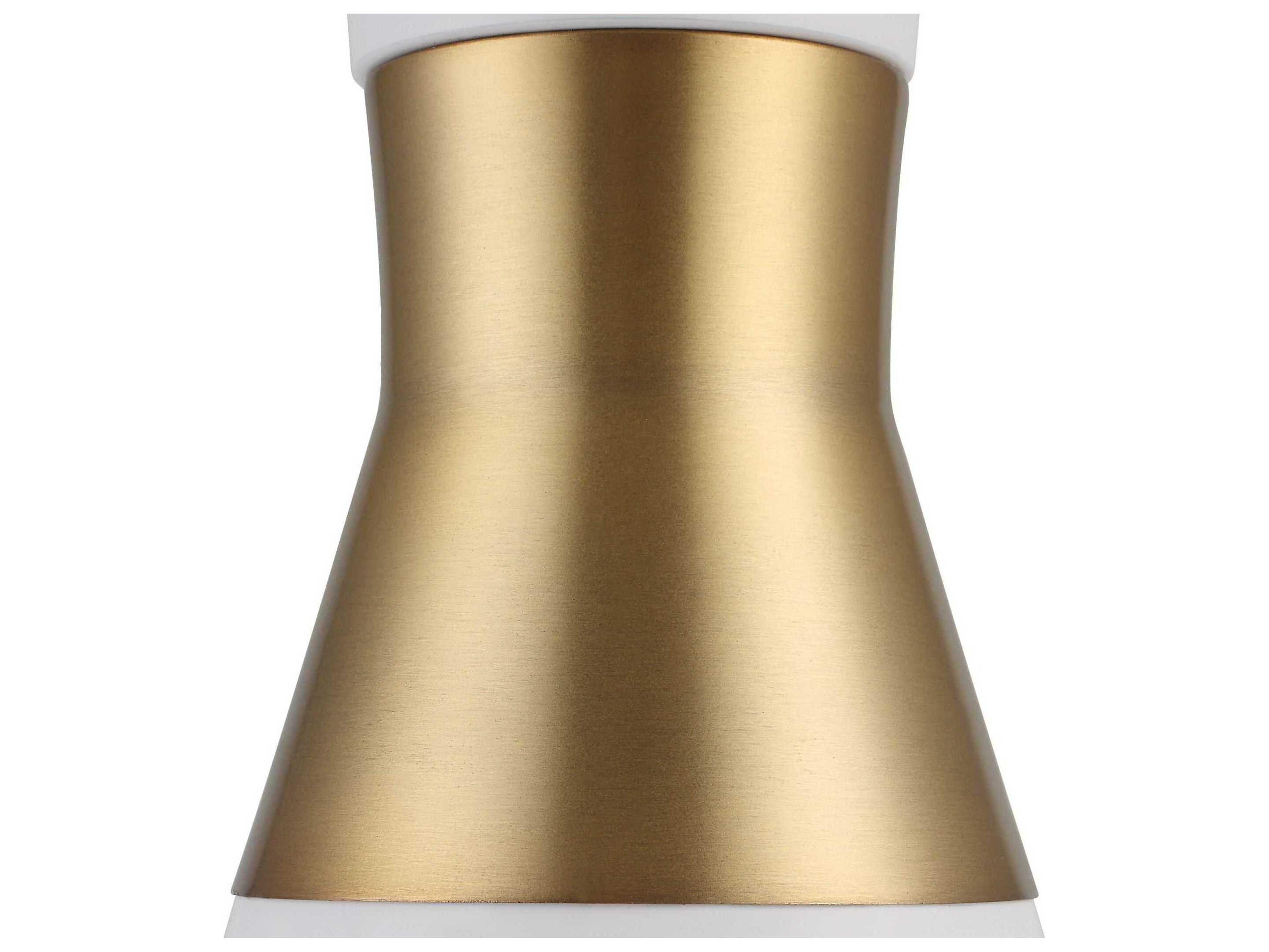 Uttermost 1-Light Antique Brass White Mini Pendant